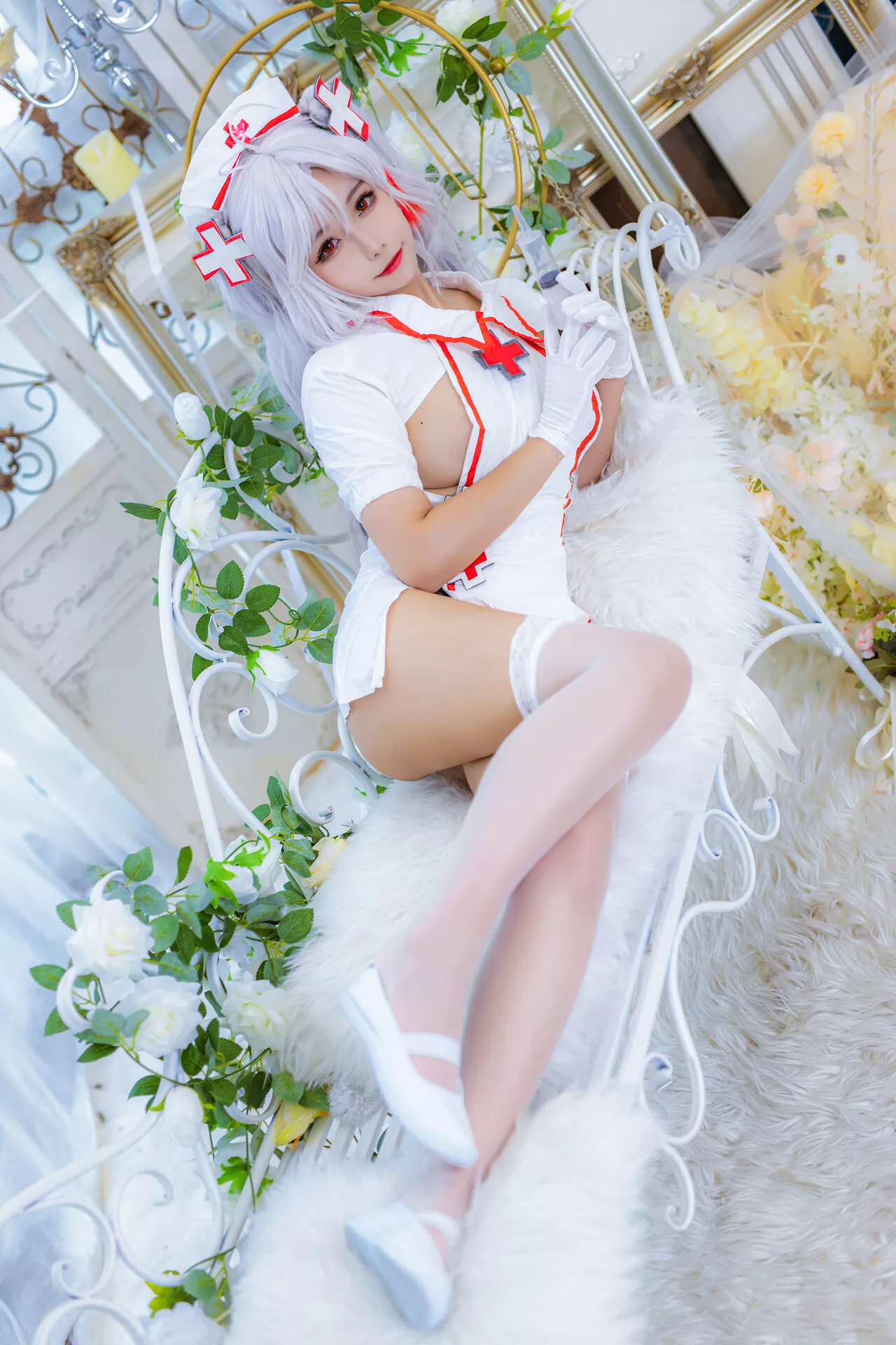 【Momo Nurse 欧根亲王 Eugen 女神 ko 护理 Cosplay Prinz 葵葵】 福报