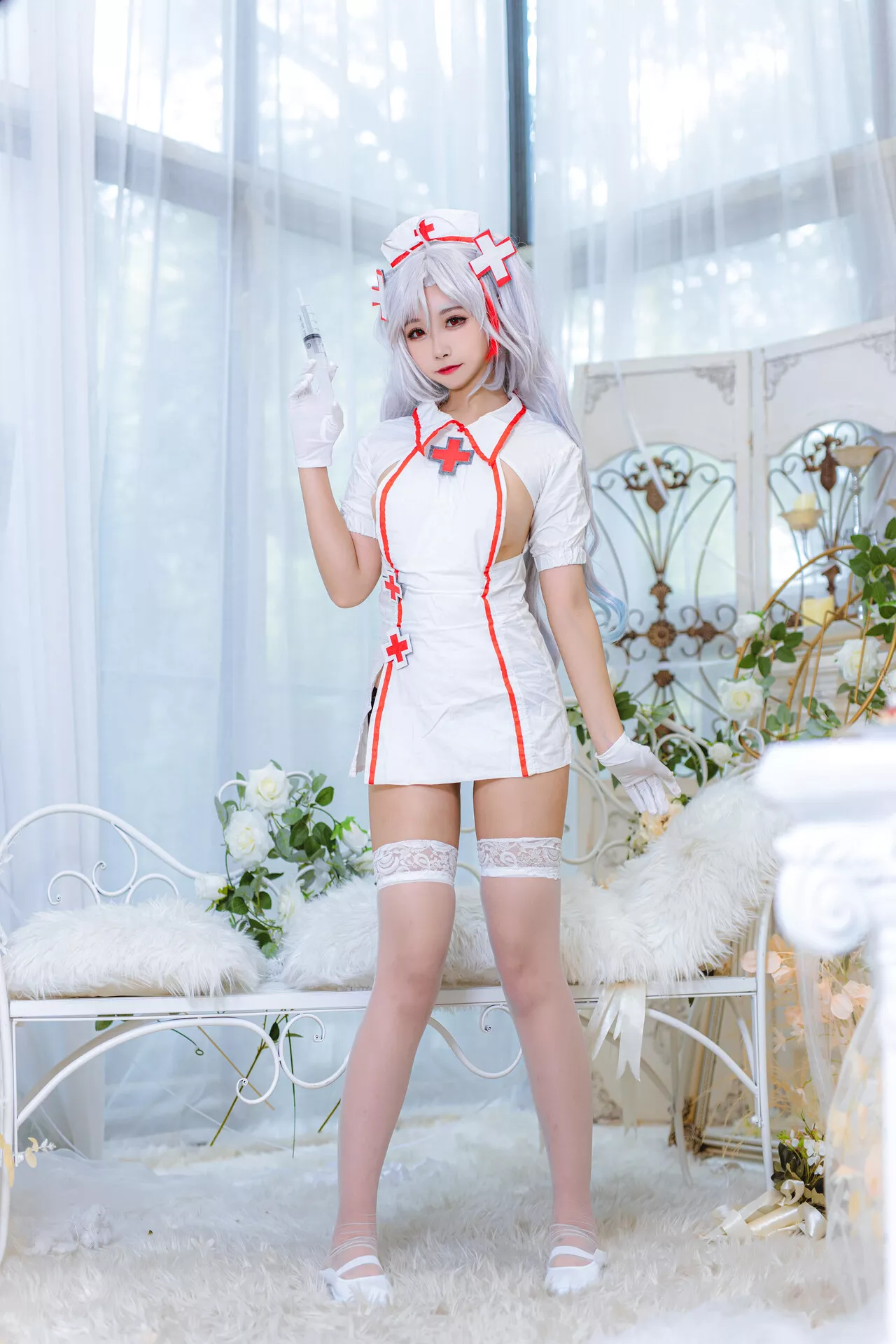 【Momo Nurse 欧根亲王 Eugen 女神 ko 护理 Cosplay Prinz 葵葵】 福报