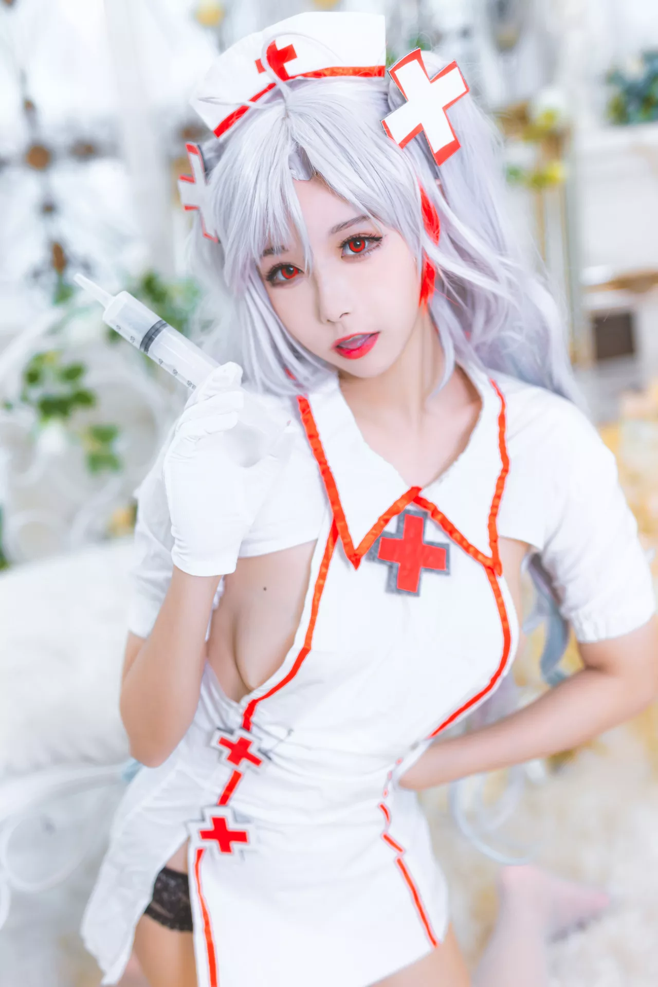 【Momo Nurse 欧根亲王 Eugen 女神 ko 护理 Cosplay Prinz 葵葵】 福报