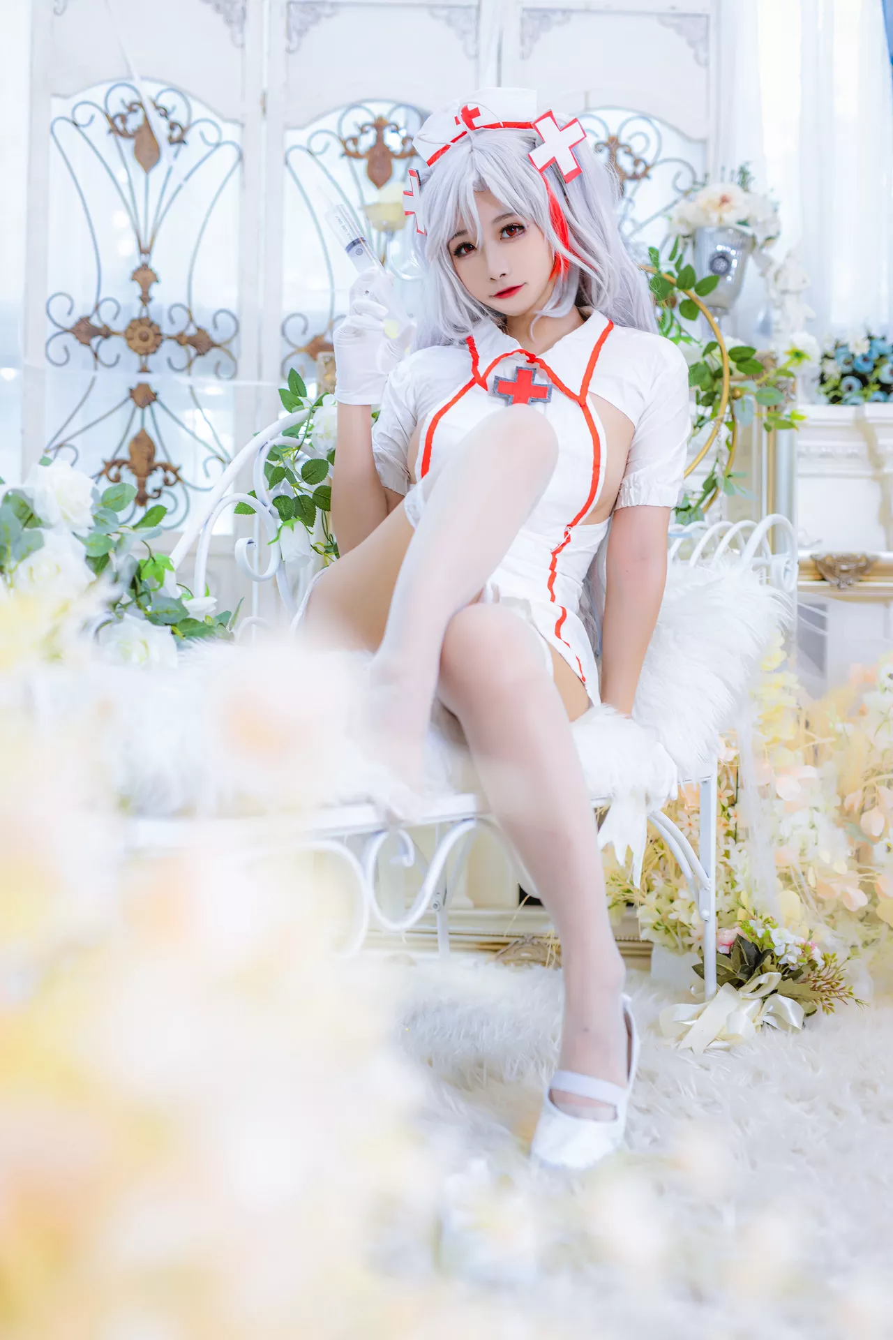 【Momo Nurse 欧根亲王 Eugen 女神 ko 护理 Cosplay Prinz 葵葵】 福报