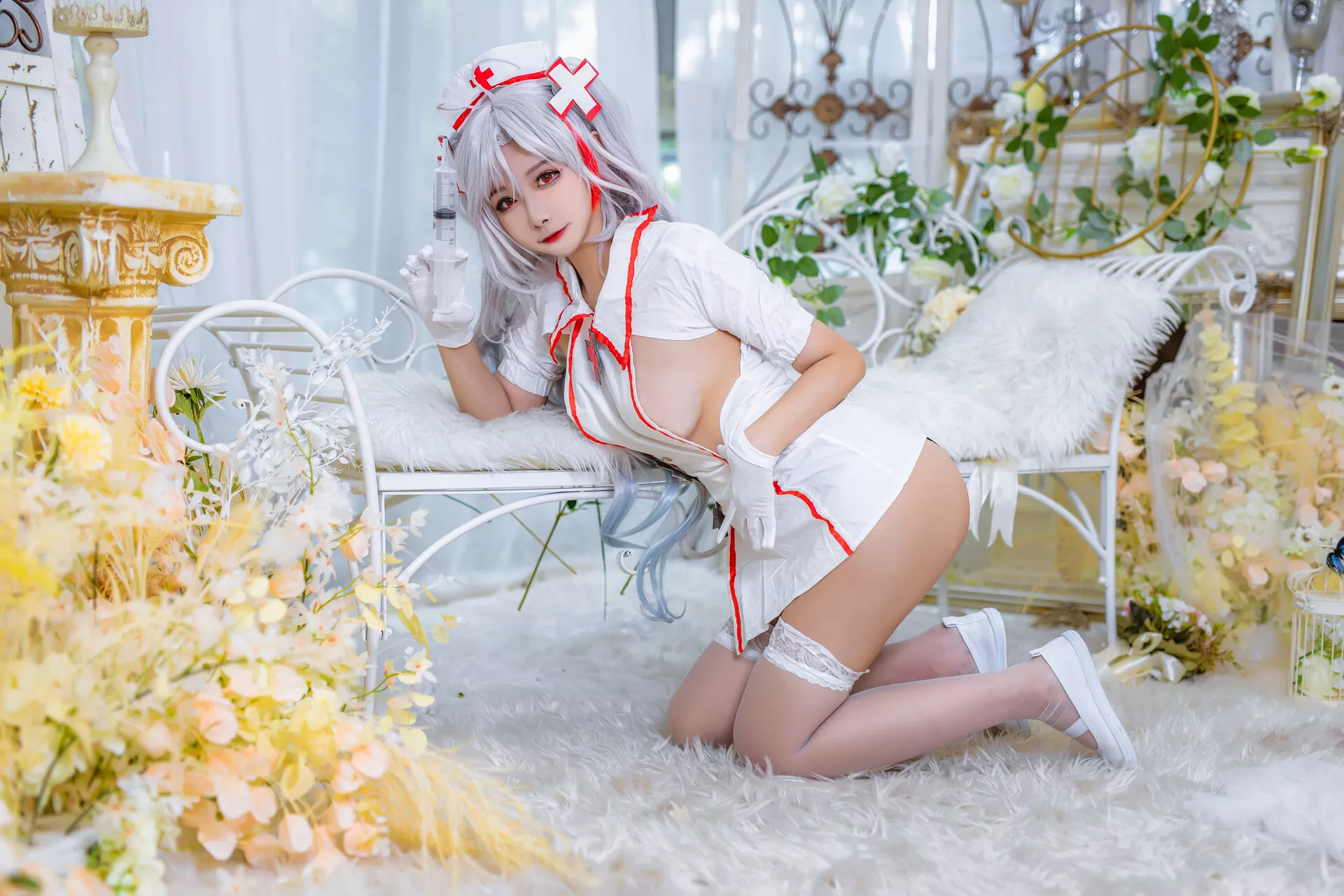 【Momo Nurse 欧根亲王 Eugen 女神 ko 护理 Cosplay Prinz 葵葵】 福报