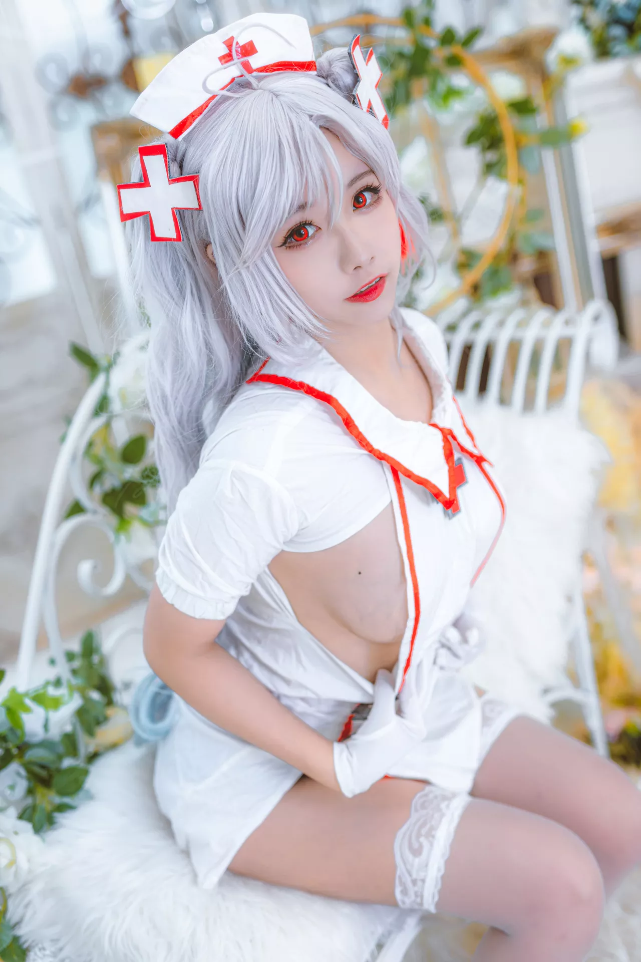 【Momo Nurse 欧根亲王 Eugen 女神 ko 护理 Cosplay Prinz 葵葵】 福报