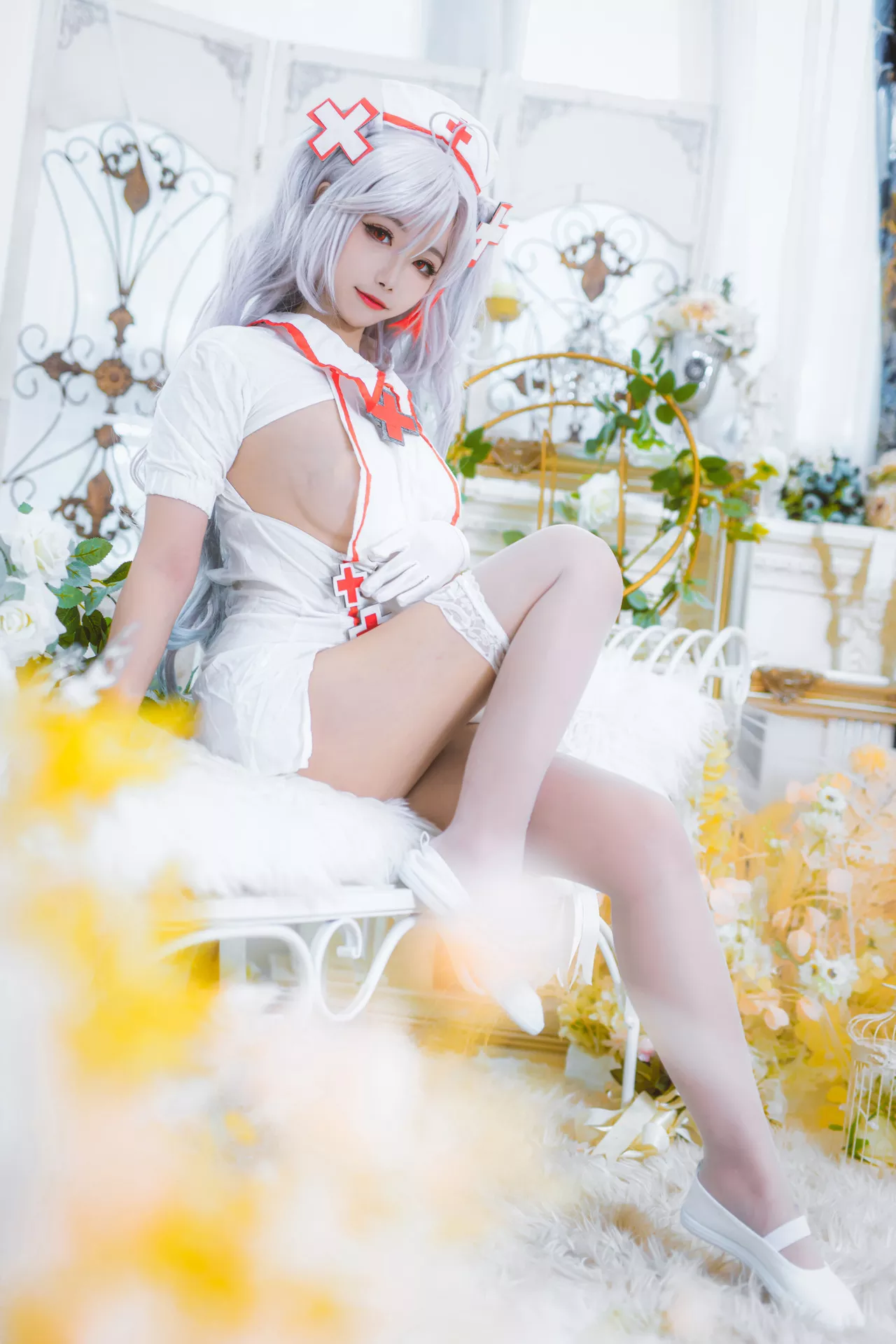 【Momo Nurse 欧根亲王 Eugen 女神 ko 护理 Cosplay Prinz 葵葵】 福报