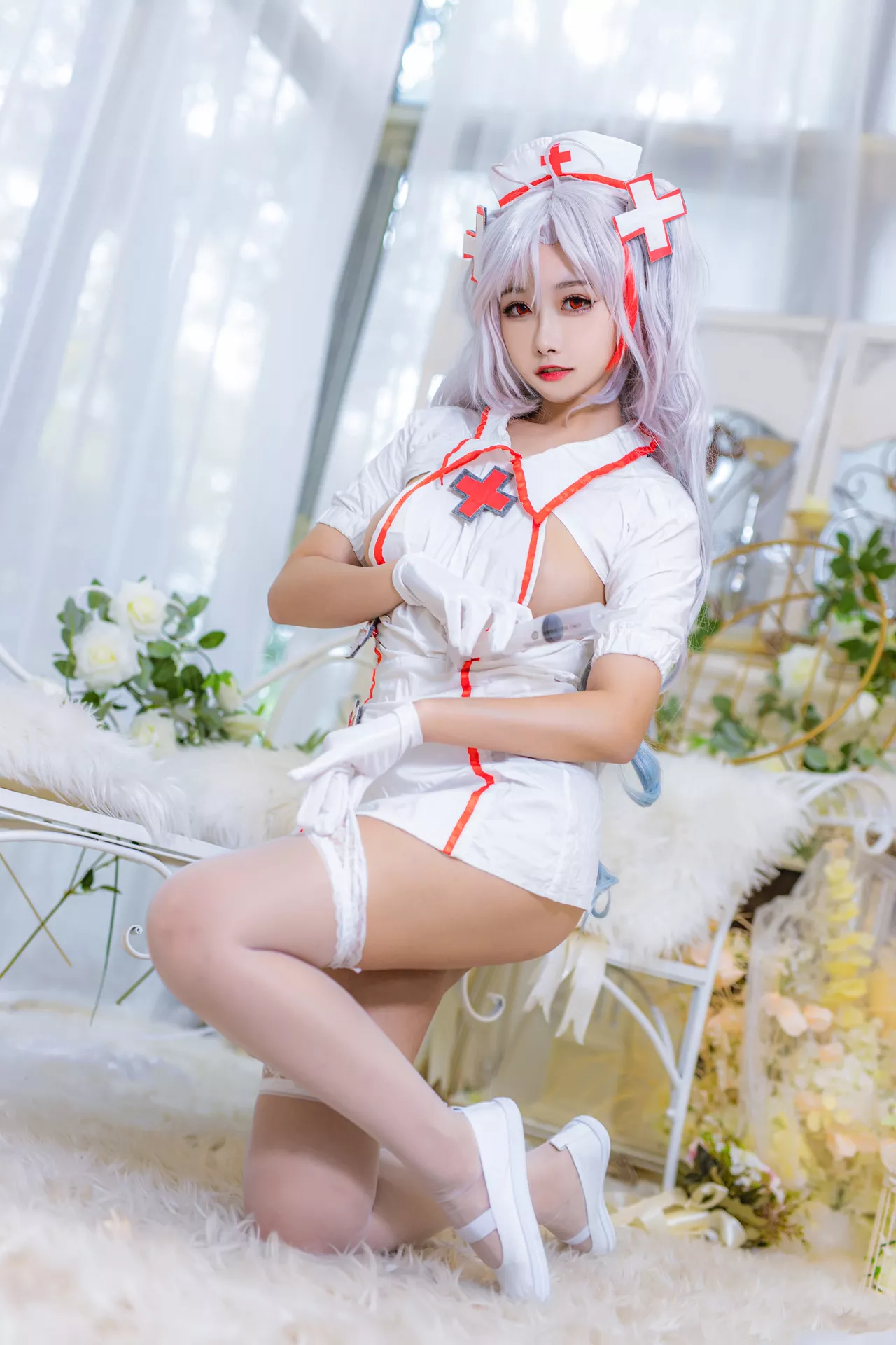 【Momo Nurse 欧根亲王 Eugen 女神 ko 护理 Cosplay Prinz 葵葵】 福报
