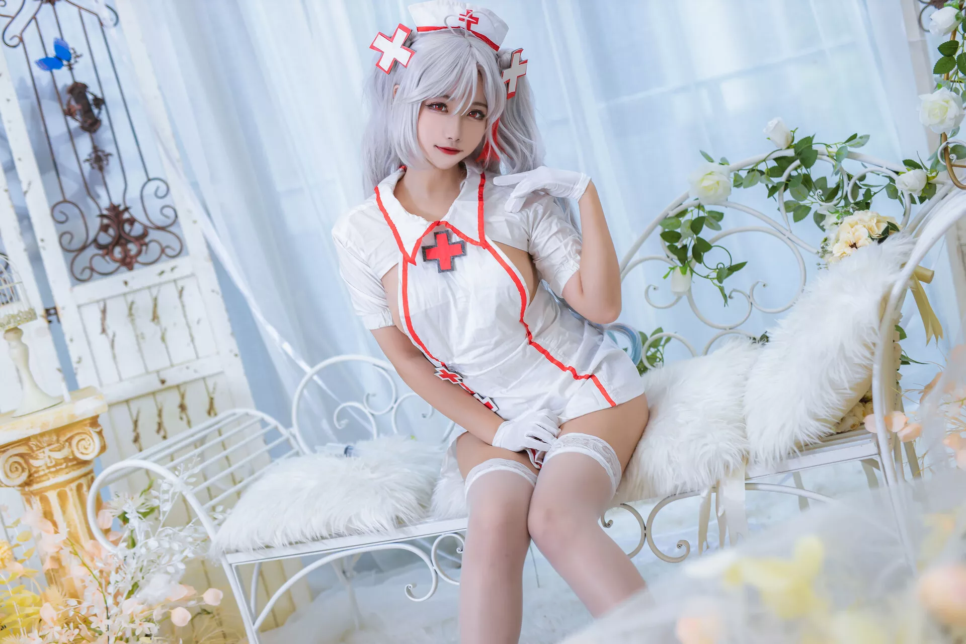 【Momo Nurse 欧根亲王 Eugen 女神 ko 护理 Cosplay Prinz 葵葵】 福报