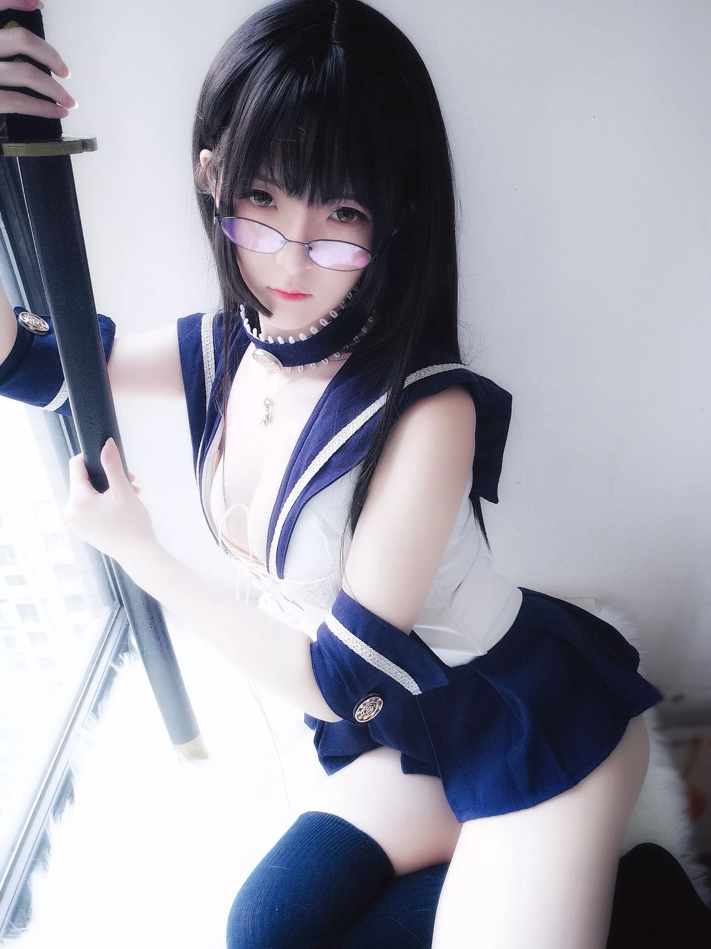 密拍 一小央泽 《武士刀与水手服》 艺术图 高品质