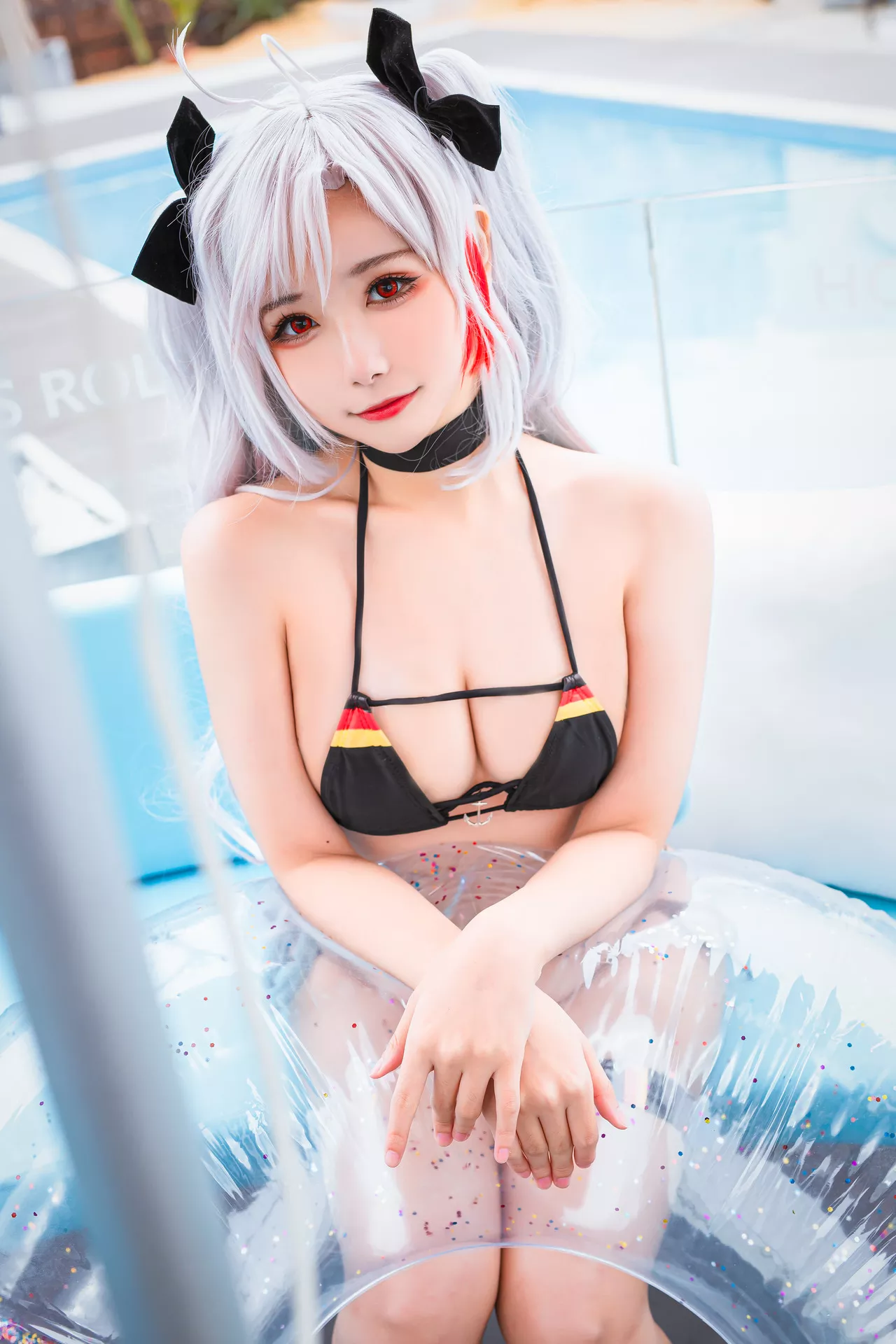 Eugen ko Bikini 水着 欧根亲王 葵葵】 Cosplay 【Momo Prinz 美女 福报
