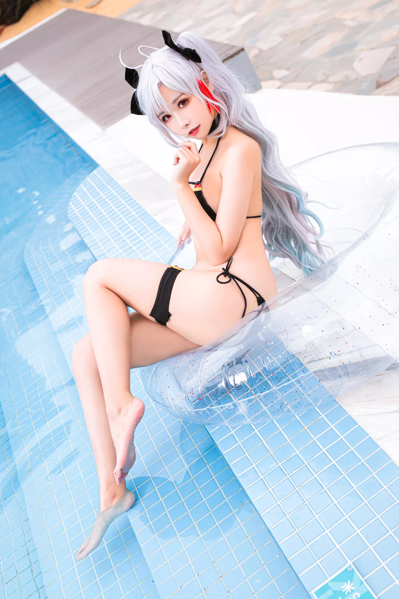 Eugen ko Bikini 水着 欧根亲王 葵葵】 Cosplay 【Momo Prinz 美女 福报