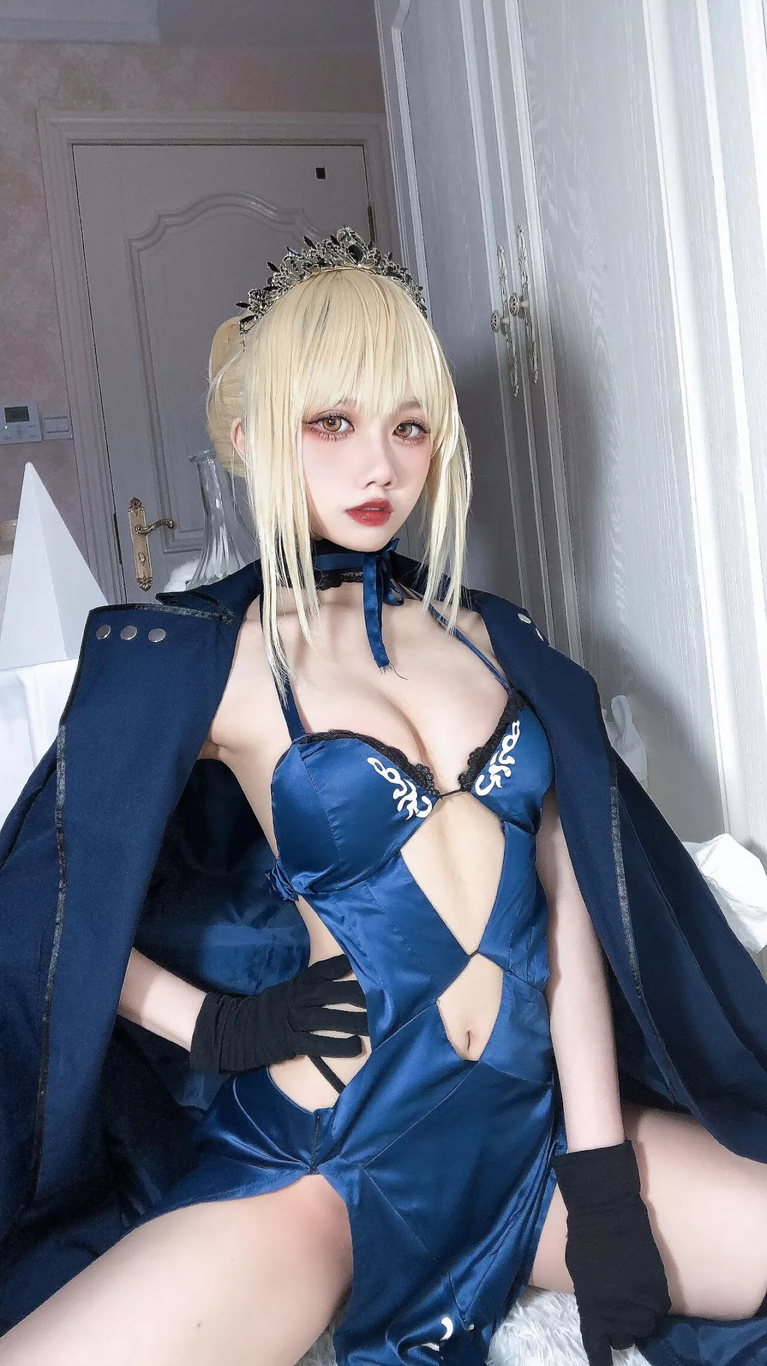 美人 福利 Pendragon Artoria Alter 【果咩酱】 黑呆 Rider Cosplay