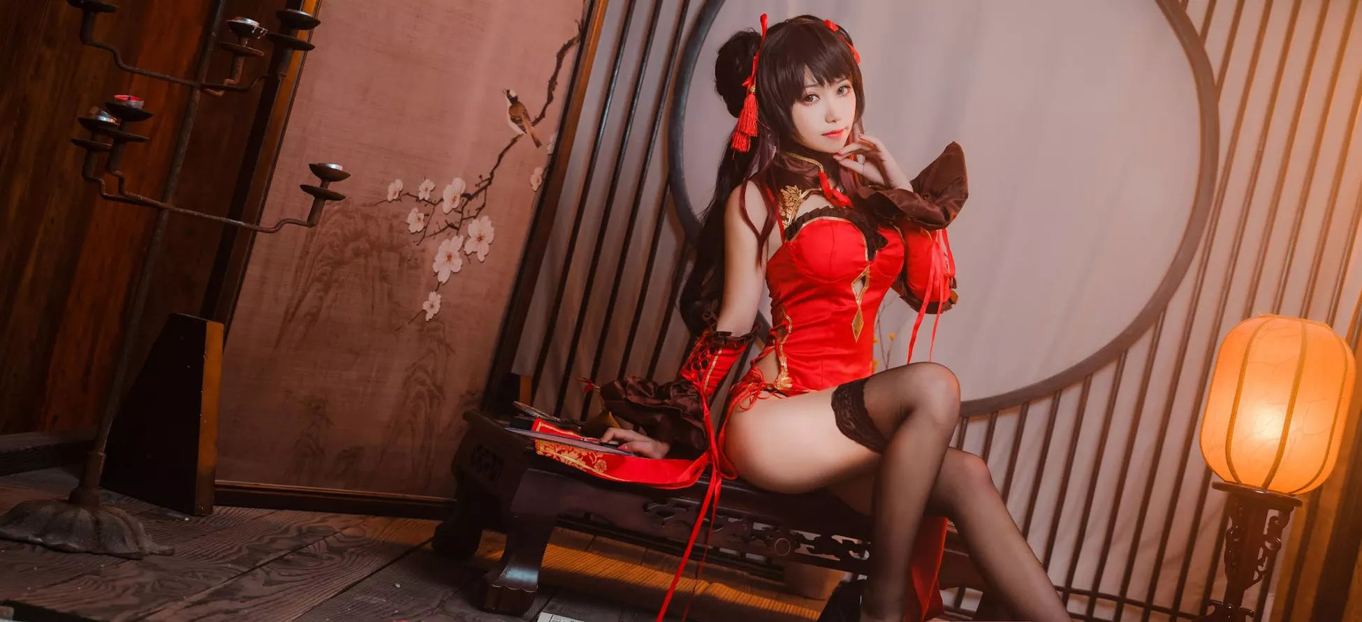 狂三 Tokisaki 旗袍 佳人 Kurumi 福利 【芋圆侑子】 Cosplay
