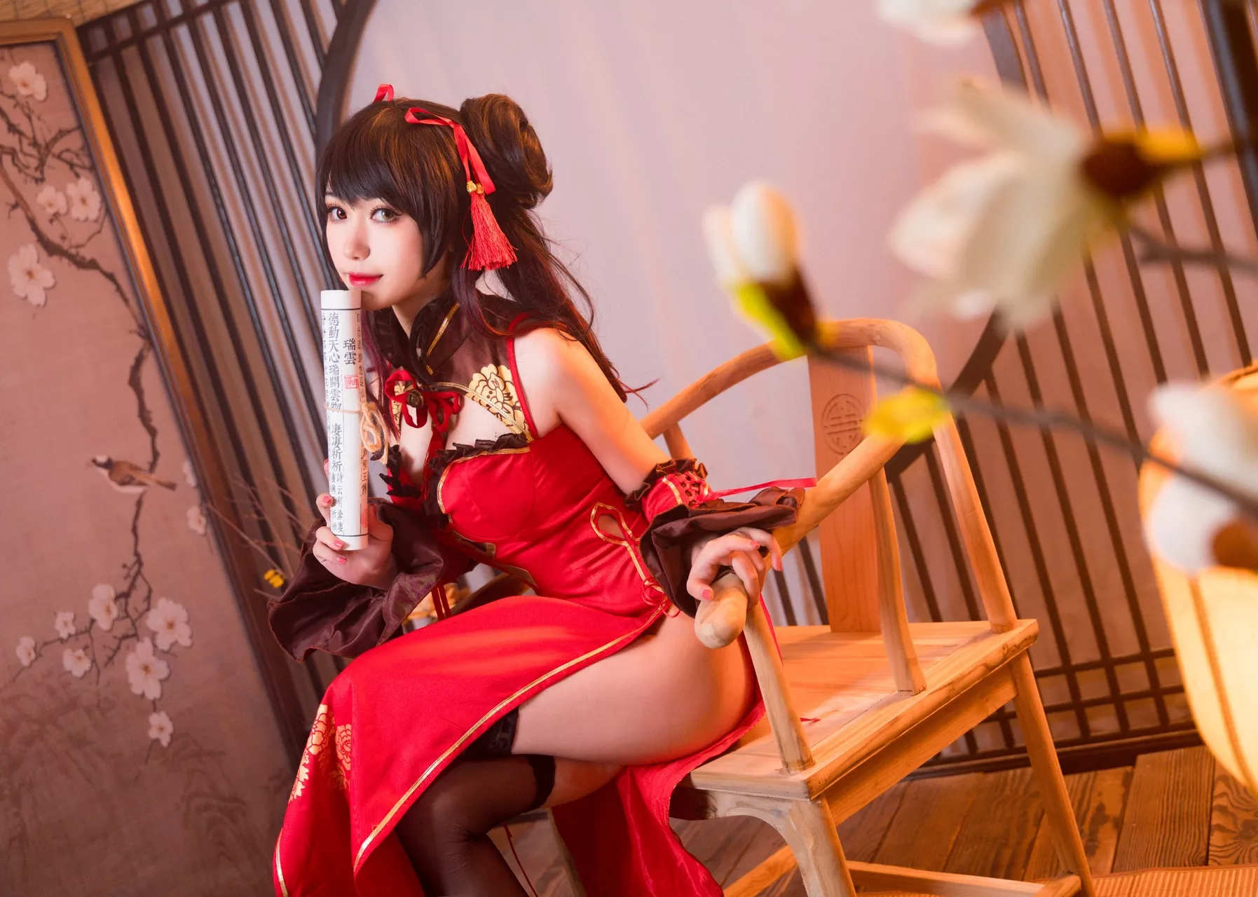 狂三 Tokisaki 旗袍 佳人 Kurumi 福利 【芋圆侑子】 Cosplay