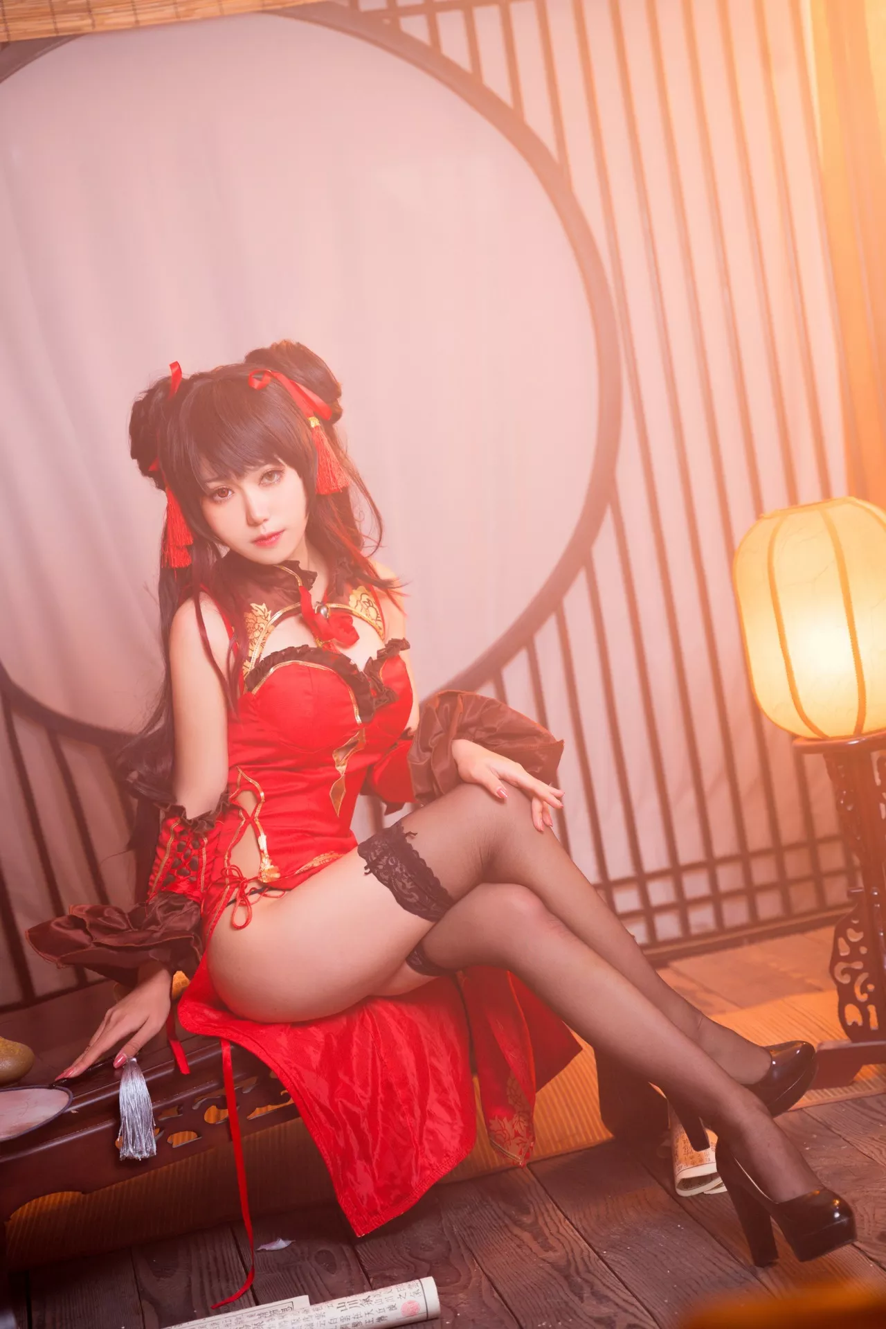 狂三 Tokisaki 旗袍 佳人 Kurumi 福利 【芋圆侑子】 Cosplay