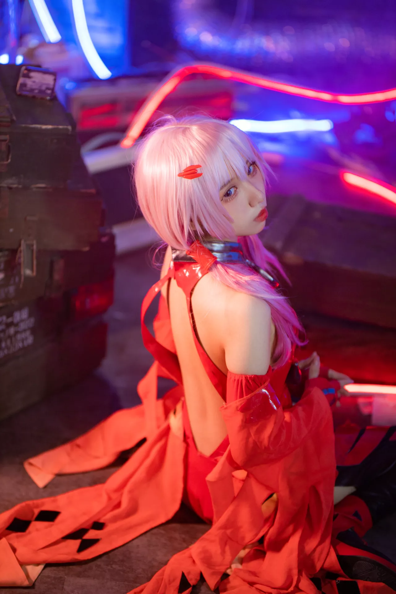 Crown) Nori �G祈 Yuzuriha 【果咩酱】 Cosplay 女神 I (Guilty 福利