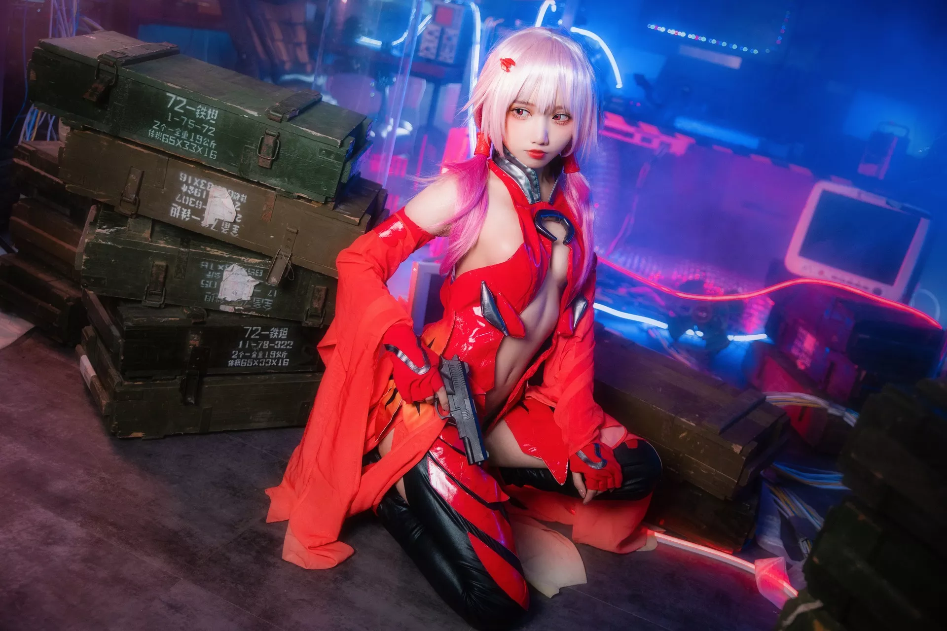 Crown) Nori �G祈 Yuzuriha 【果咩酱】 Cosplay 女神 I (Guilty 福利