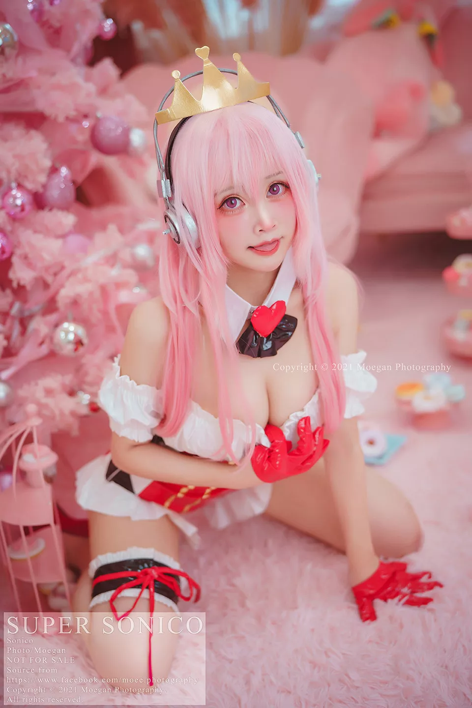 SonicoQueen 福利 of Ver. Cosplay 丽人 Hearts (す�`ぱ�`そに子) 【野兔_Usako】
