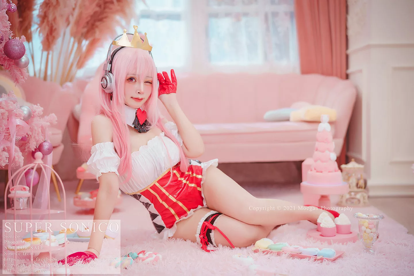 SonicoQueen 福利 of Ver. Cosplay 丽人 Hearts (す�`ぱ�`そに子) 【野兔_Usako】