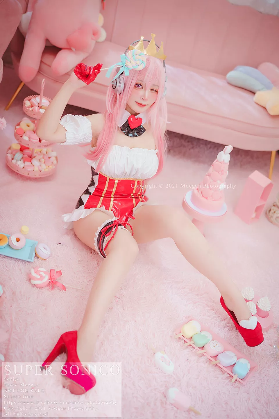 SonicoQueen 福利 of Ver. Cosplay 丽人 Hearts (す�`ぱ�`そに子) 【野兔_Usako】