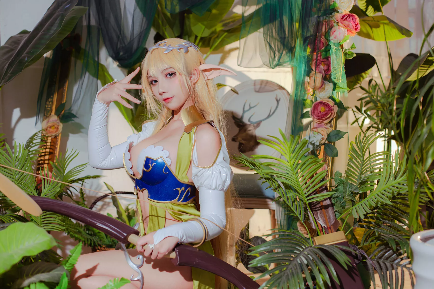 精灵村 【九曲 No.一&No.三村人 Elf 全集修正 Jean】 福利 Village Cosplay 女神 精灵村