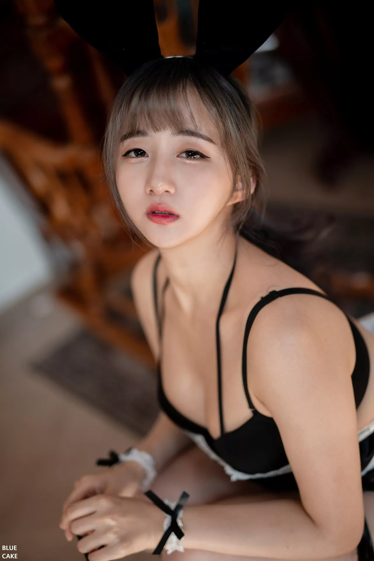 写真 全集修正 佳人 Jina【BLUECAKE Bunny 韩国 Han Maid 蓝色蛋糕】