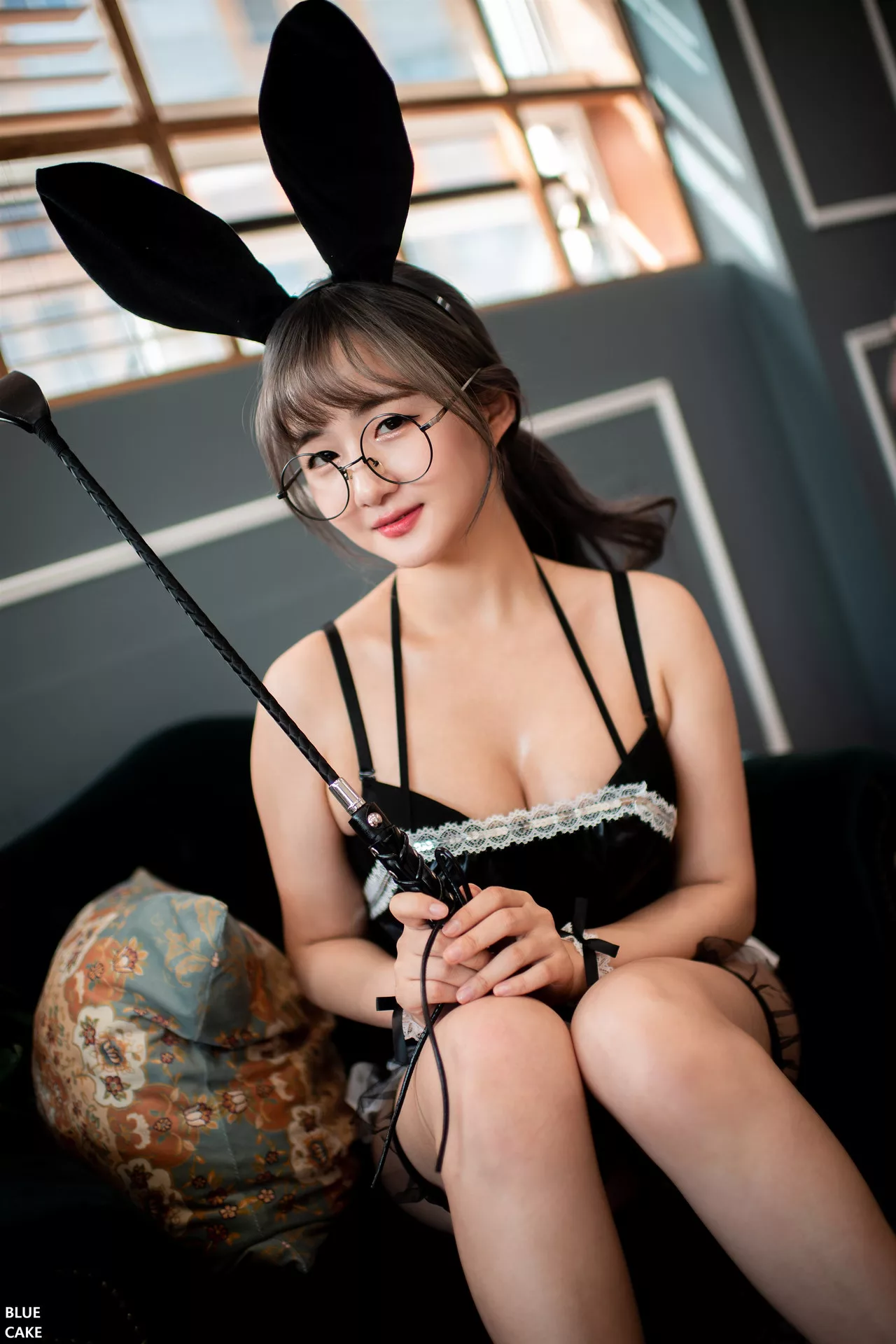 写真 全集修正 佳人 Jina【BLUECAKE Bunny 韩国 Han Maid 蓝色蛋糕】