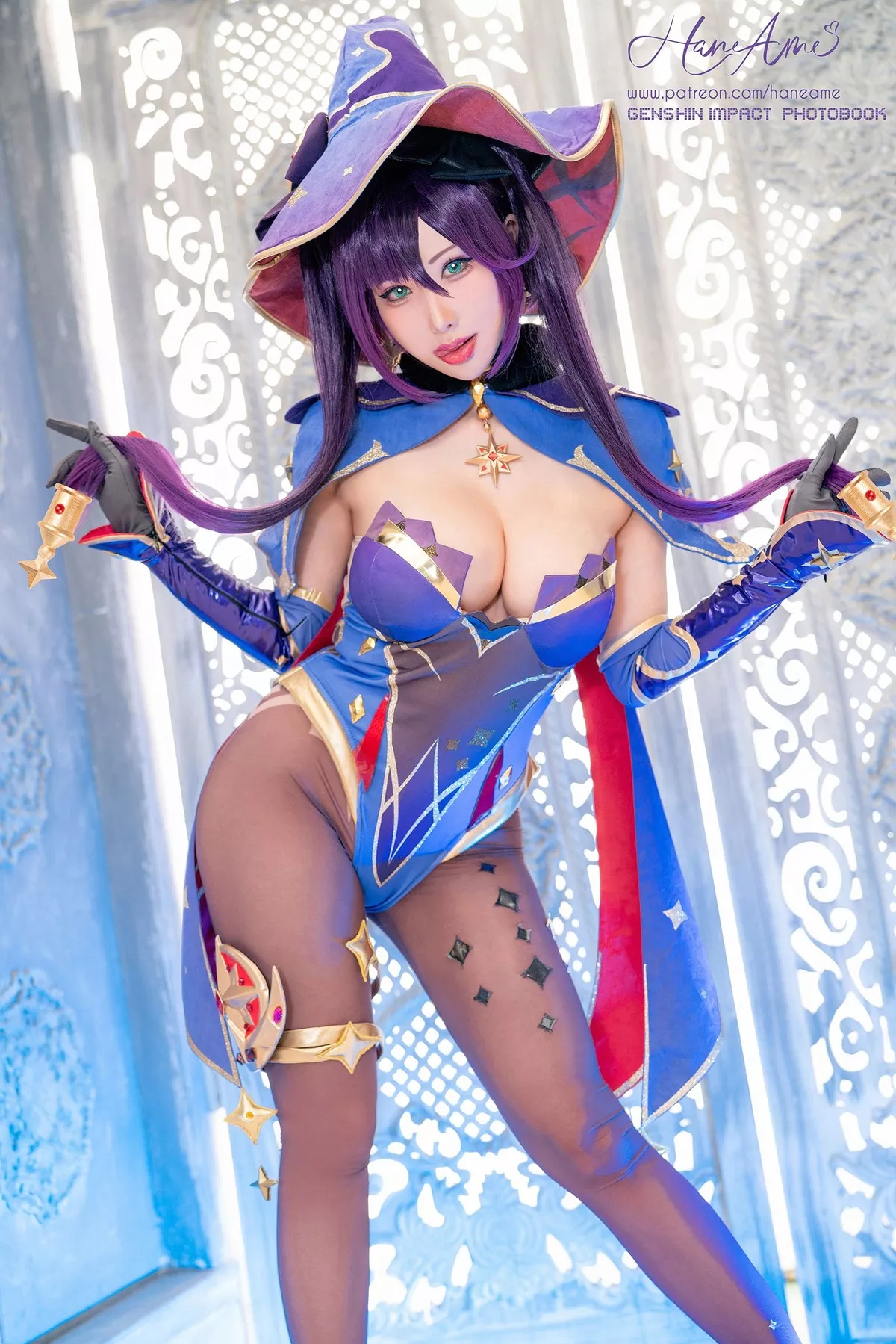 (Genshin Cosplay 【HaneAme 尤物 Impact) Mona 雨波】 Megistus 福利