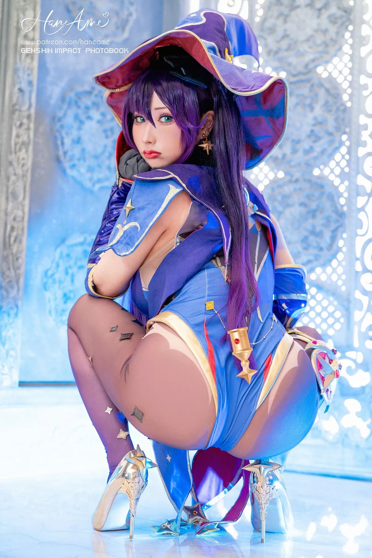 (Genshin Cosplay 【HaneAme 尤物 Impact) Mona 雨波】 Megistus 福利