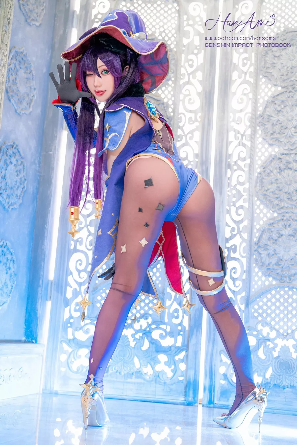 (Genshin Cosplay 【HaneAme 尤物 Impact) Mona 雨波】 Megistus 福利