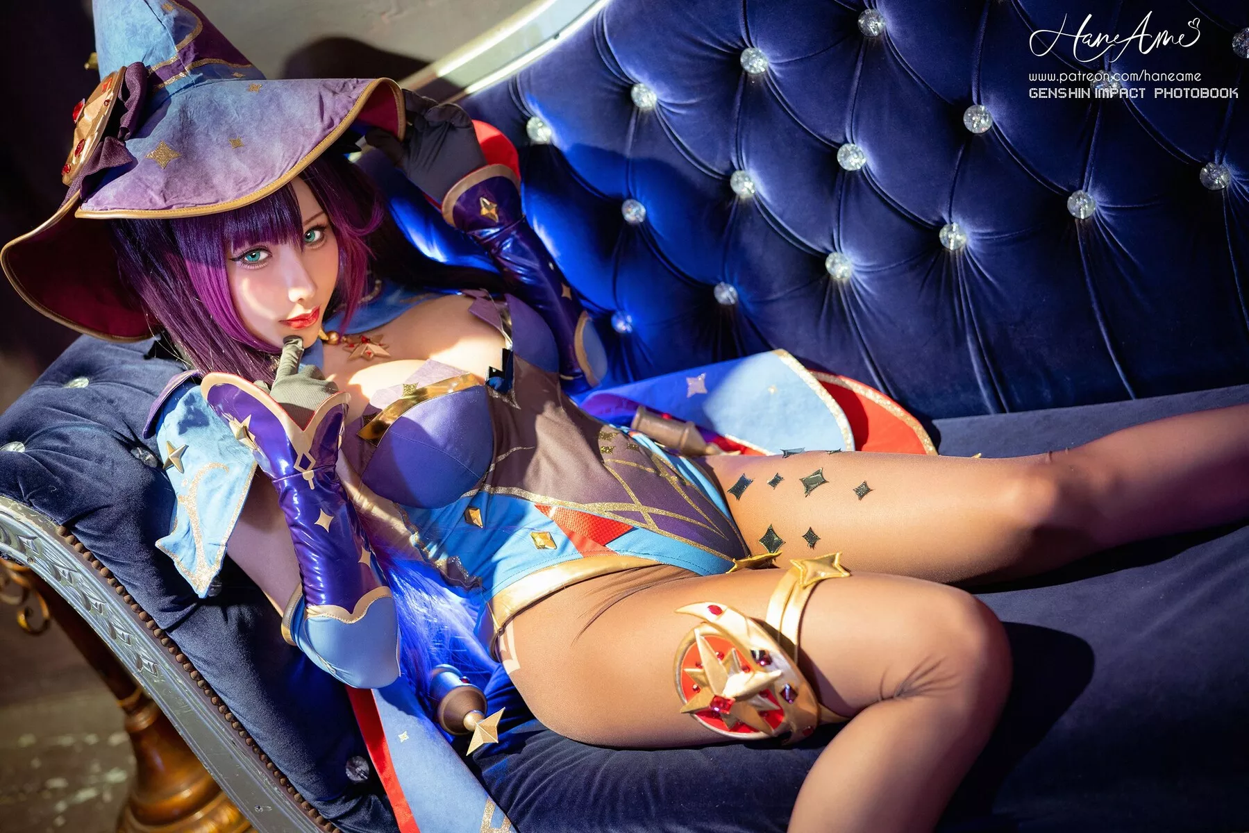 (Genshin Cosplay 【HaneAme 尤物 Impact) Mona 雨波】 Megistus 福利