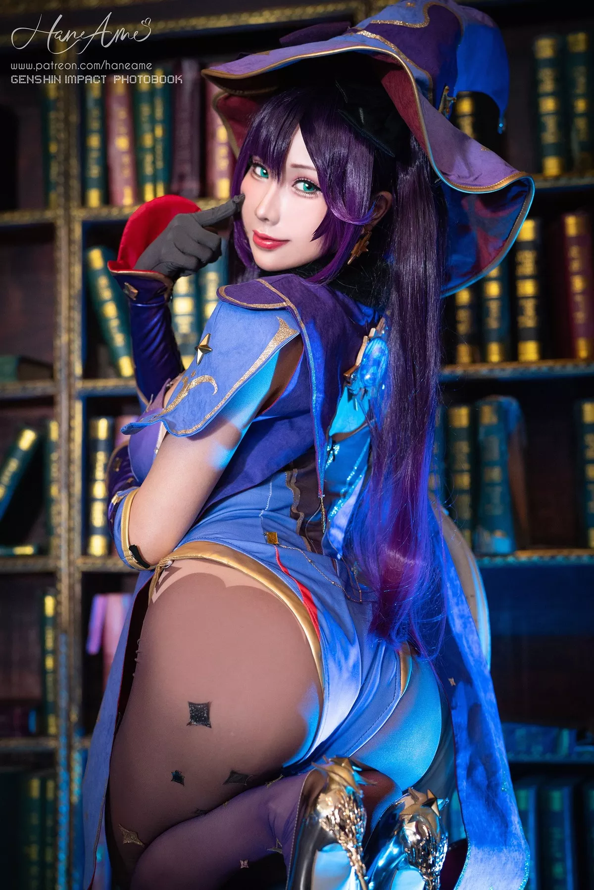 (Genshin Cosplay 【HaneAme 尤物 Impact) Mona 雨波】 Megistus 福利