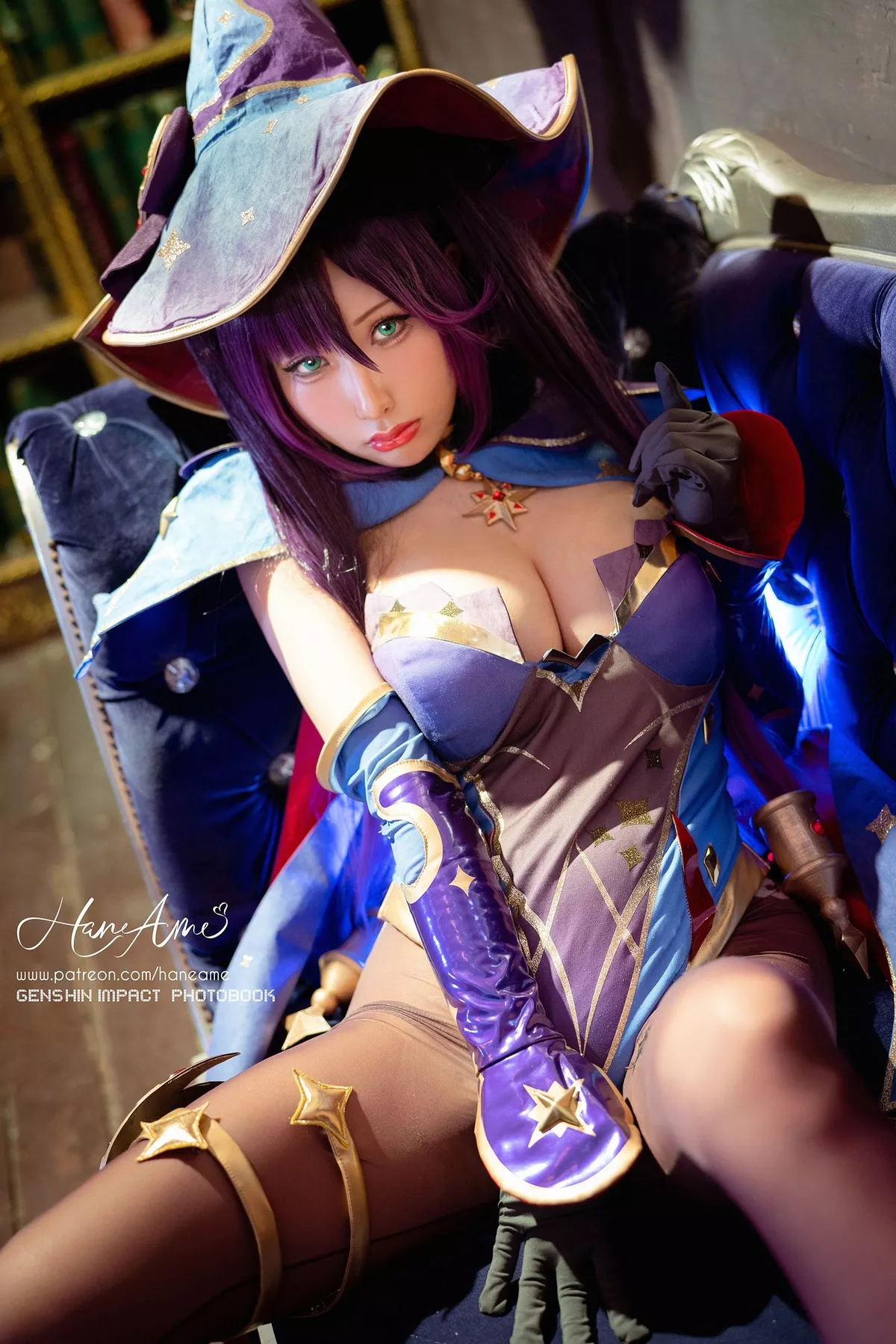 (Genshin Cosplay 【HaneAme 尤物 Impact) Mona 雨波】 Megistus 福利