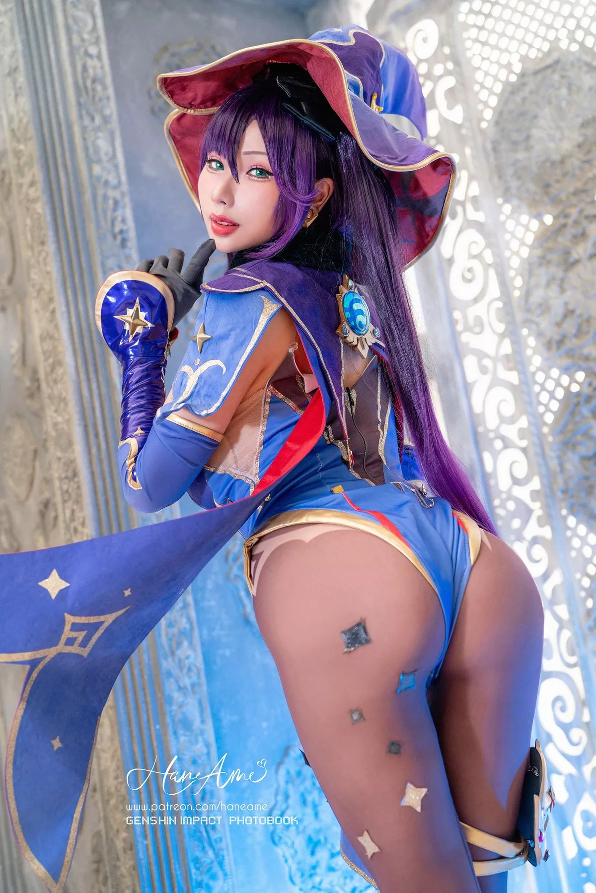 (Genshin Cosplay 【HaneAme 尤物 Impact) Mona 雨波】 Megistus 福利