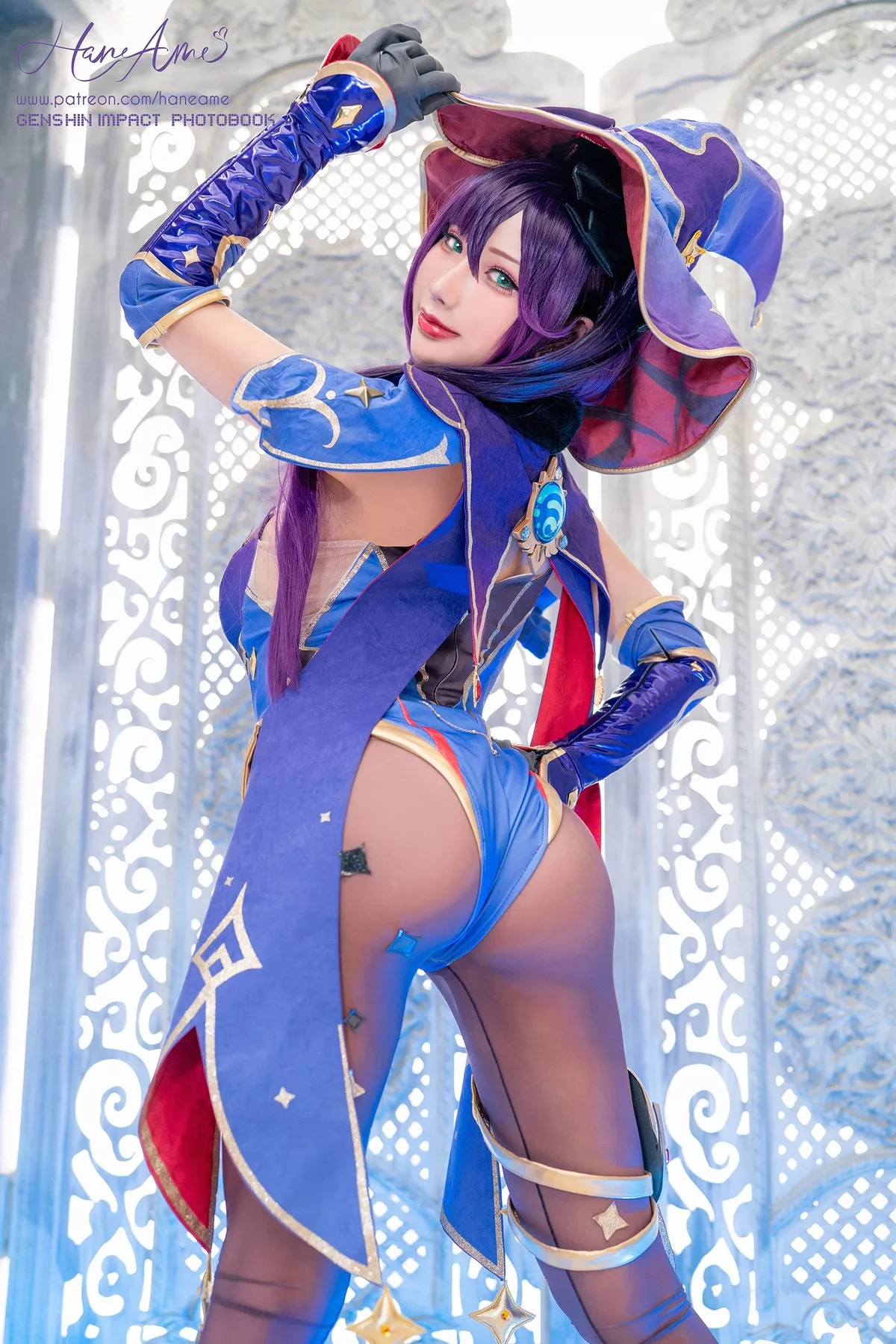 (Genshin Cosplay 【HaneAme 尤物 Impact) Mona 雨波】 Megistus 福利