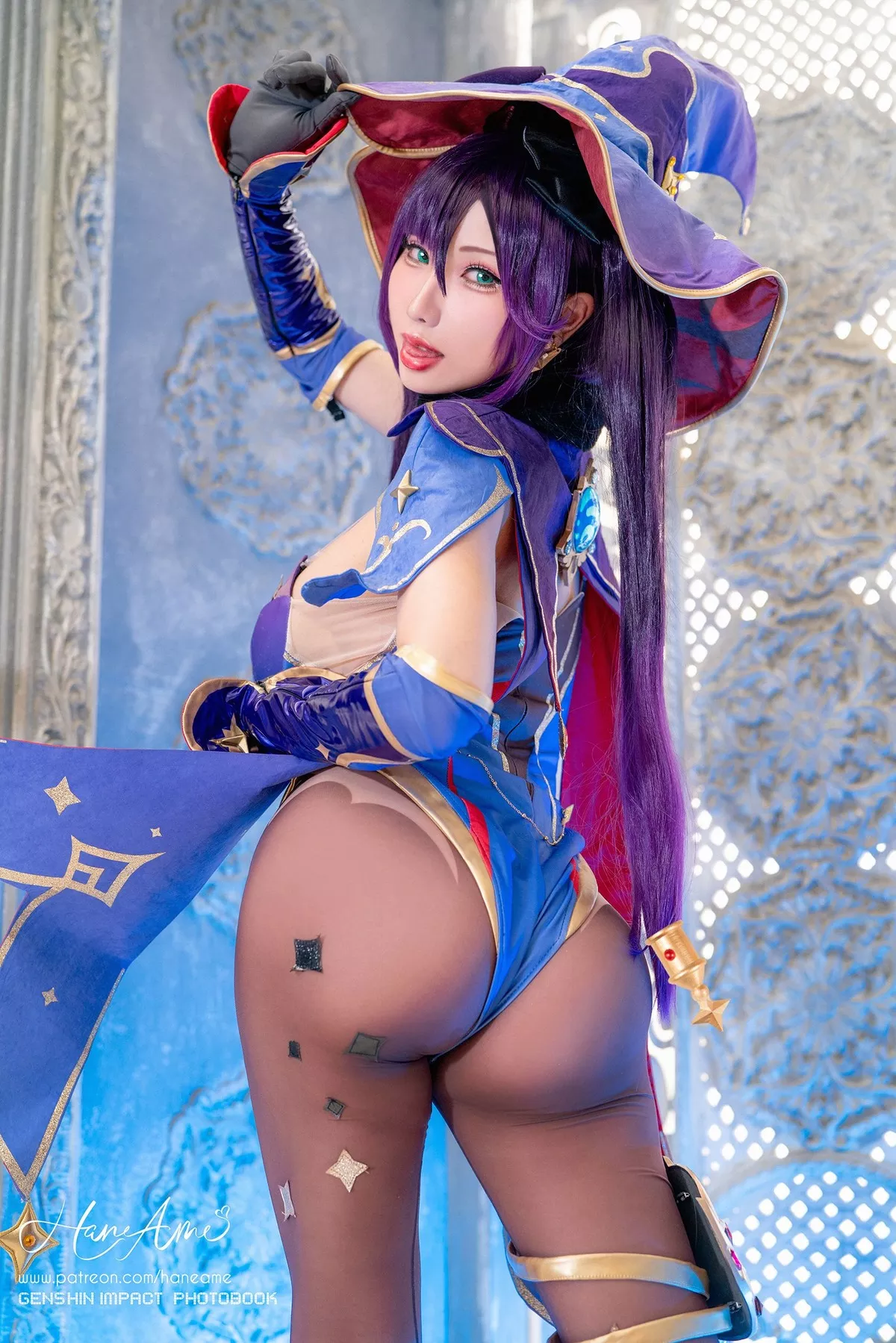 (Genshin Cosplay 【HaneAme 尤物 Impact) Mona 雨波】 Megistus 福利