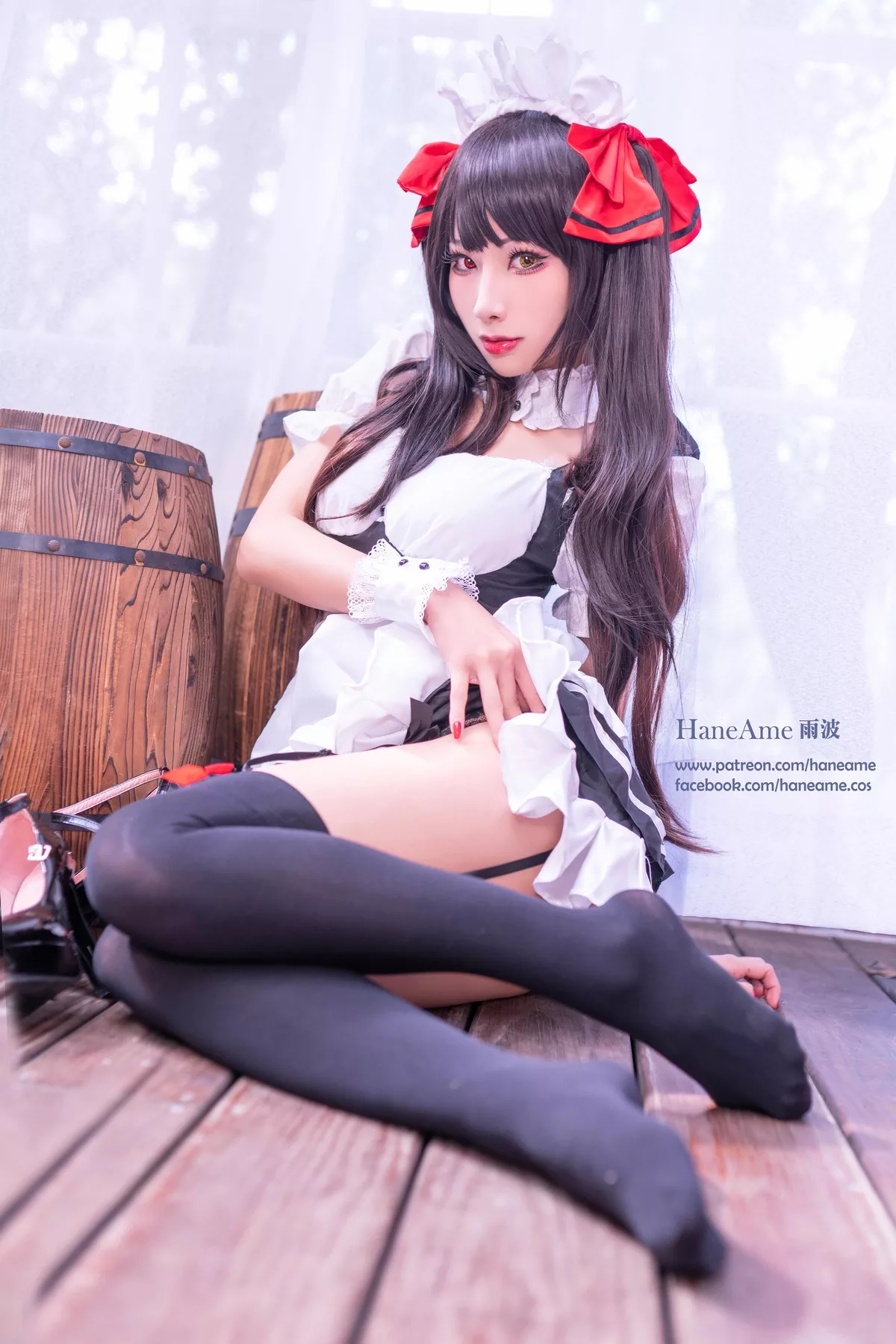 全集修正 Cosplay �r崎 Kurumi 福报 狂三 【HaneAme 丽人 Tokisaki 雨波】
