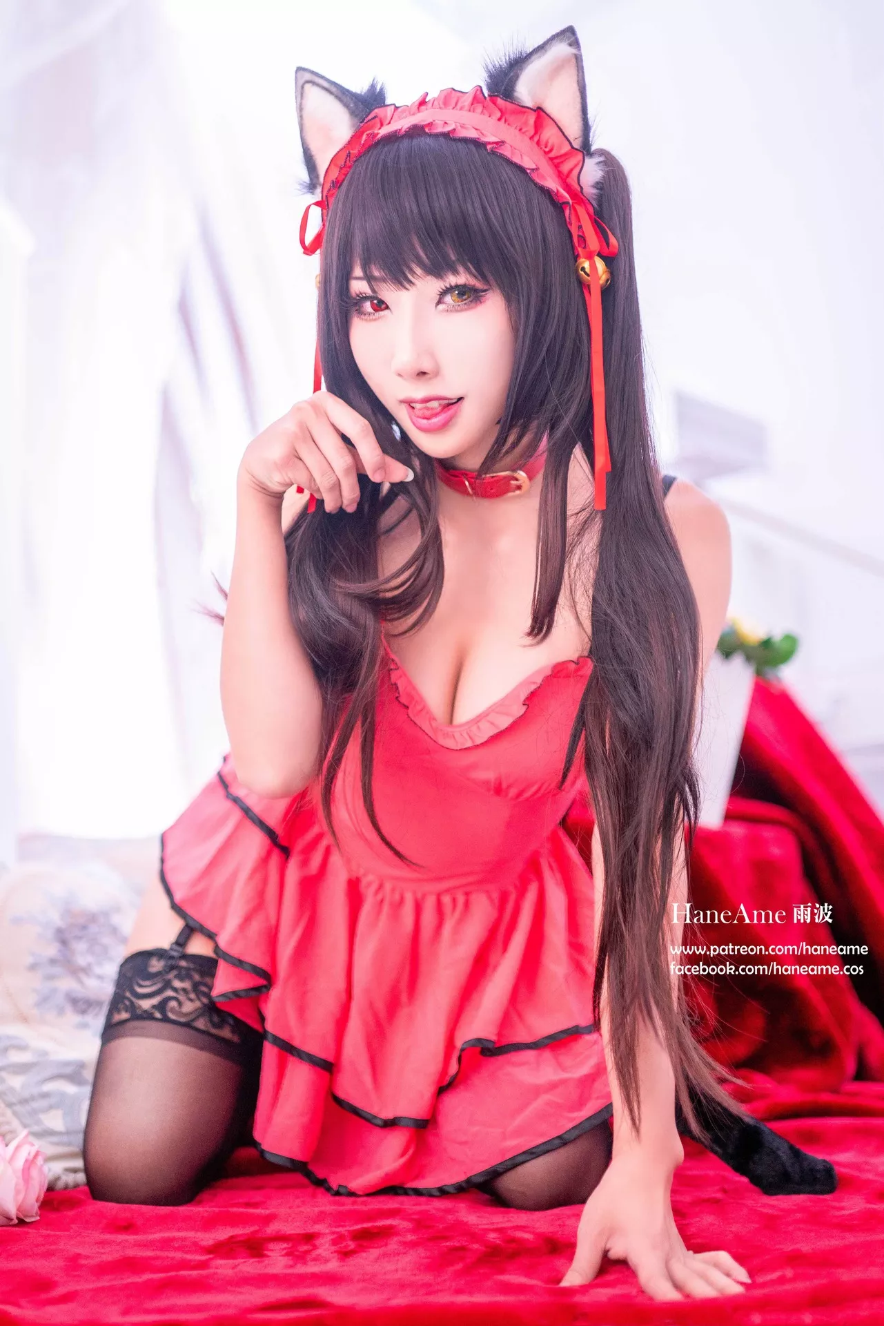 全集修正 Cosplay �r崎 Kurumi 福报 狂三 【HaneAme 丽人 Tokisaki 雨波】