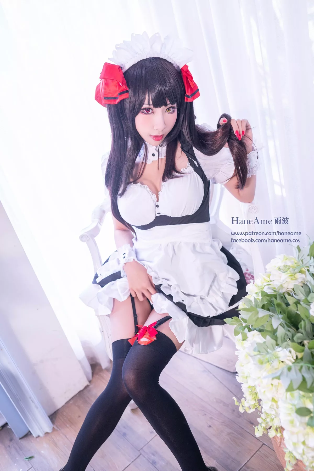 全集修正 Cosplay �r崎 Kurumi 福报 狂三 【HaneAme 丽人 Tokisaki 雨波】