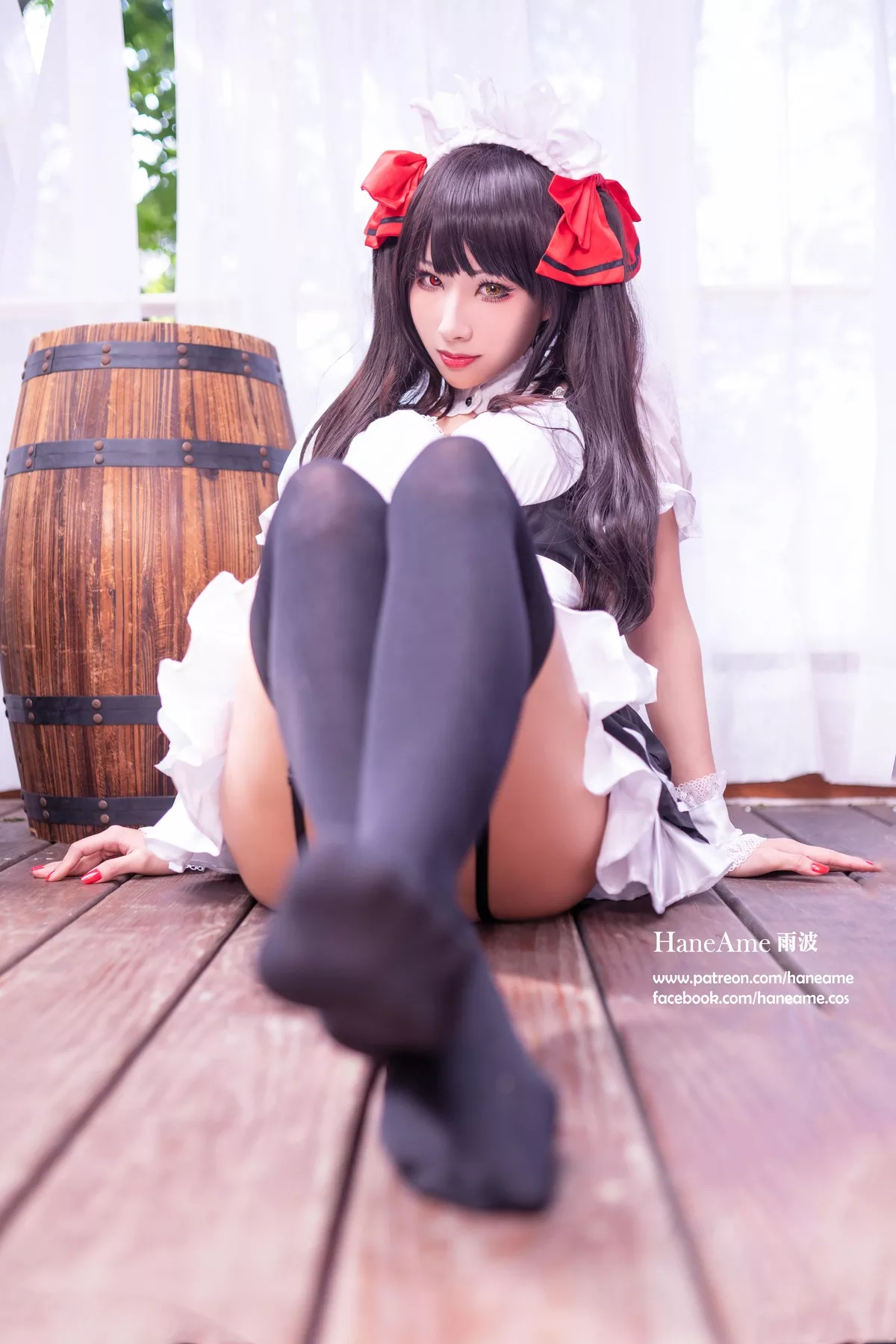 全集修正 Cosplay �r崎 Kurumi 福报 狂三 【HaneAme 丽人 Tokisaki 雨波】