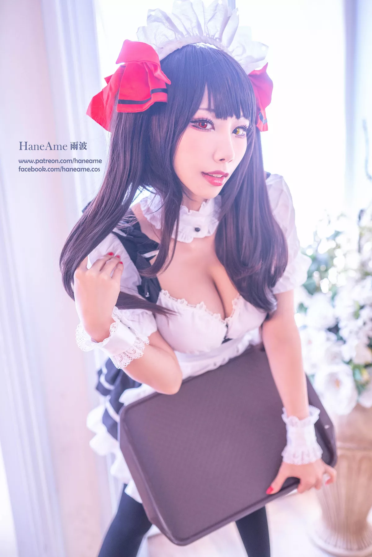 全集修正 Cosplay �r崎 Kurumi 福报 狂三 【HaneAme 丽人 Tokisaki 雨波】