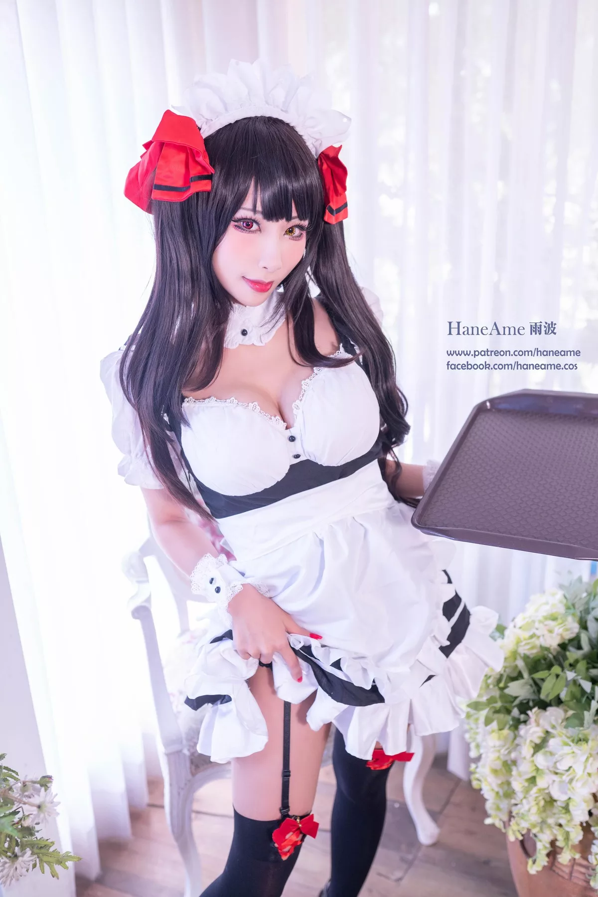 全集修正 Cosplay �r崎 Kurumi 福报 狂三 【HaneAme 丽人 Tokisaki 雨波】