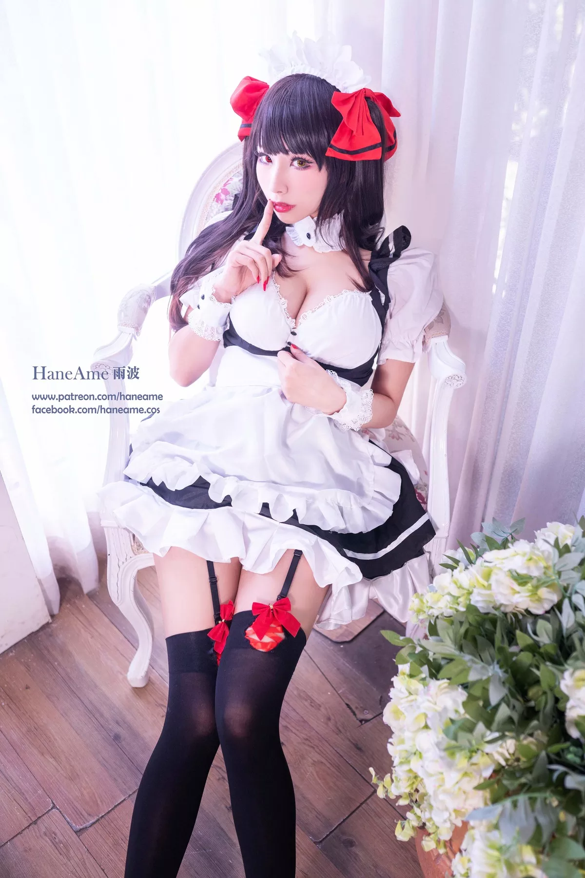 全集修正 Cosplay �r崎 Kurumi 福报 狂三 【HaneAme 丽人 Tokisaki 雨波】