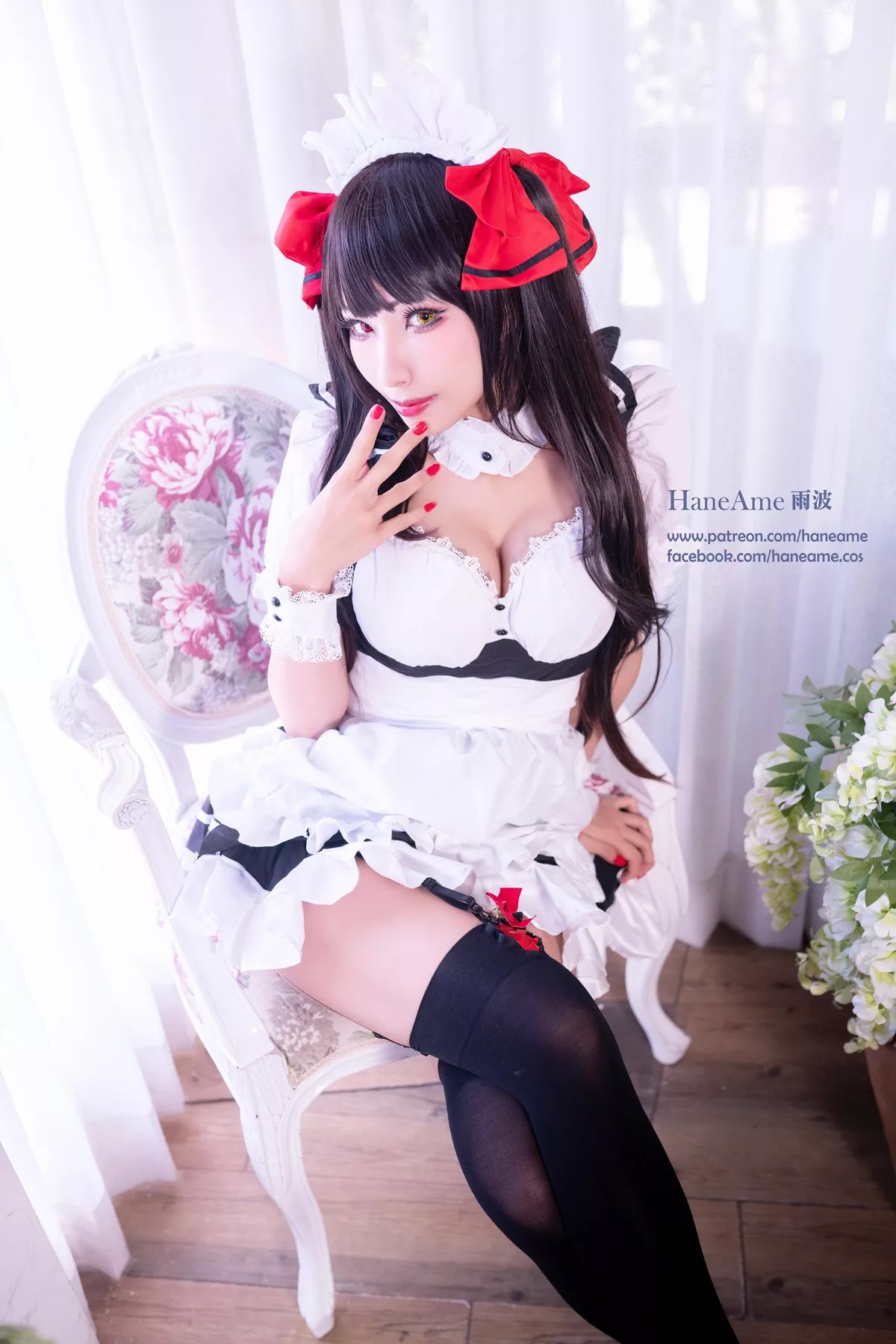 全集修正 Cosplay �r崎 Kurumi 福报 狂三 【HaneAme 丽人 Tokisaki 雨波】