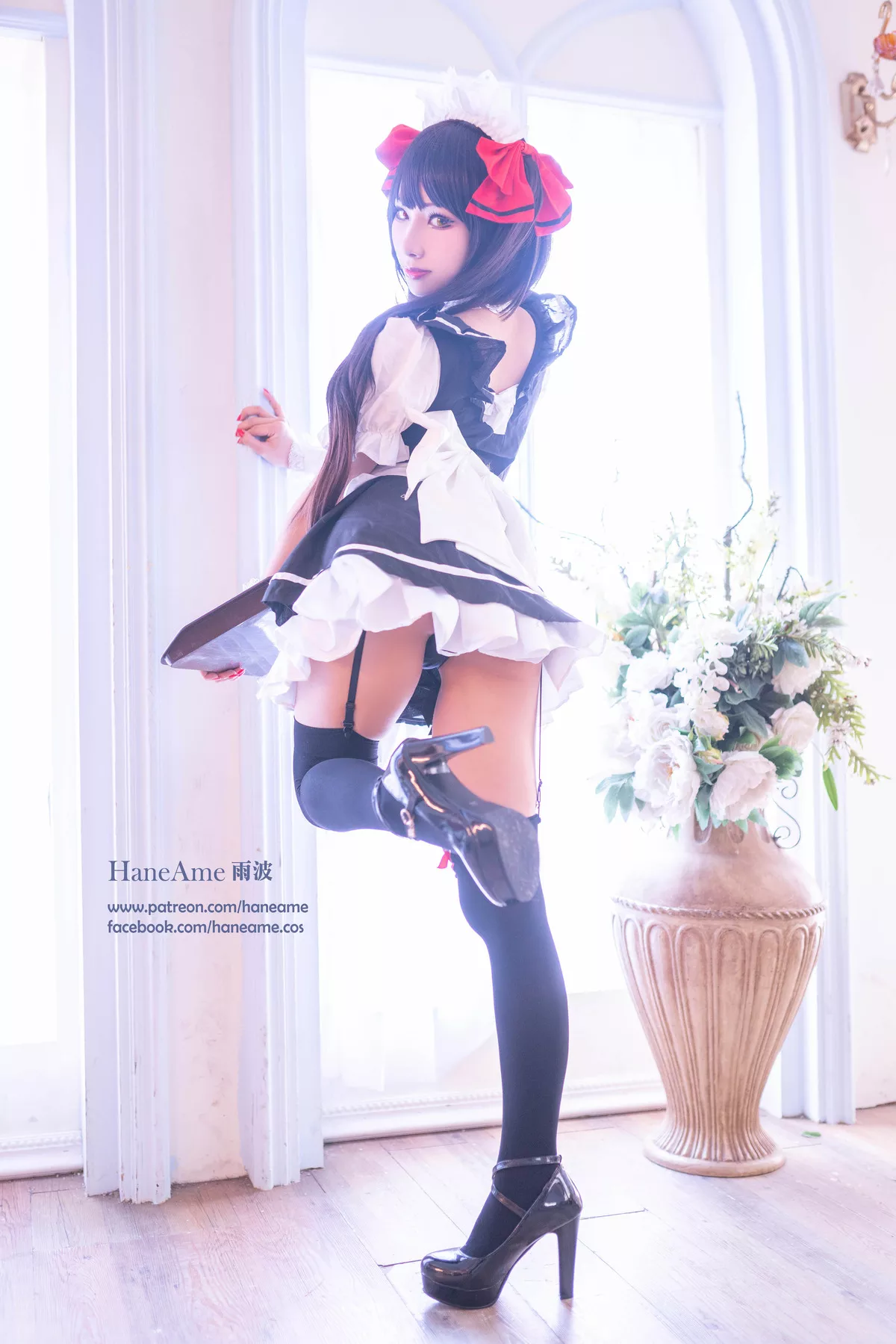 全集修正 Cosplay �r崎 Kurumi 福报 狂三 【HaneAme 丽人 Tokisaki 雨波】