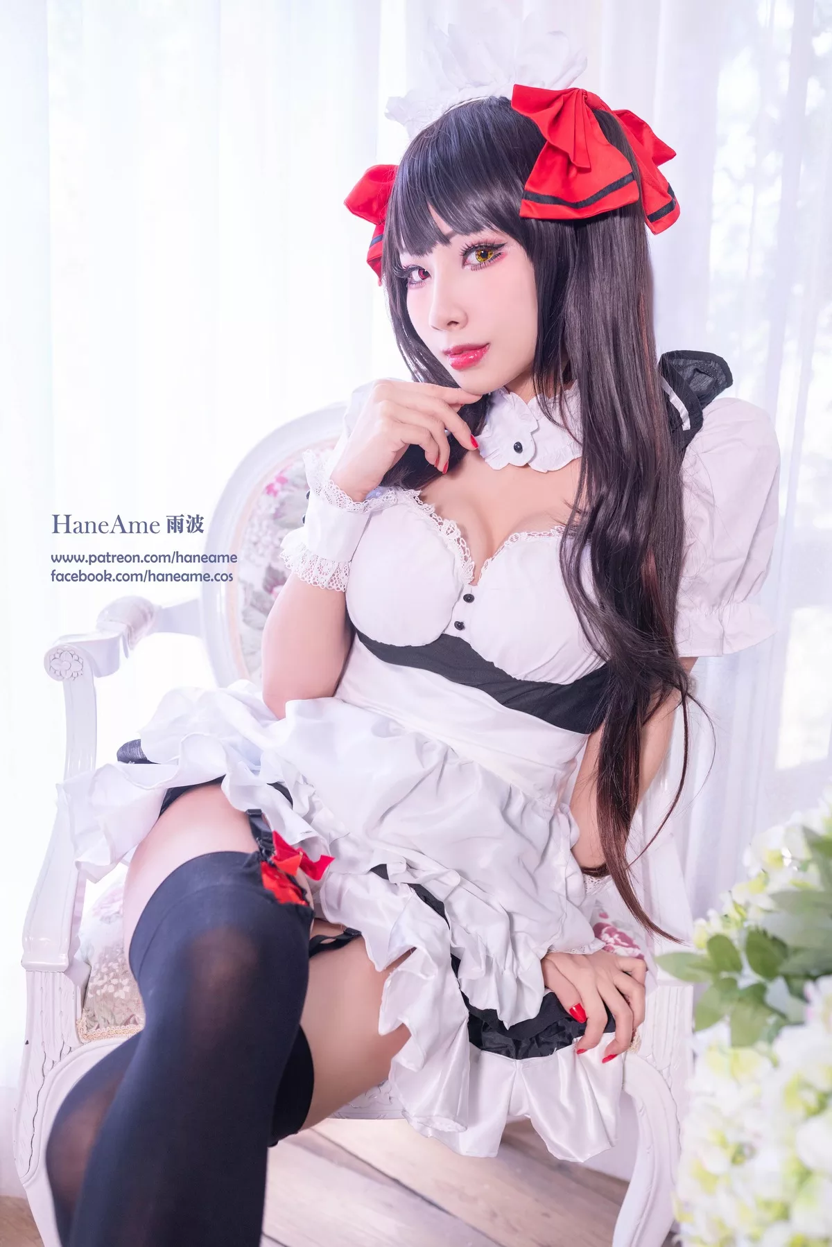 全集修正 Cosplay �r崎 Kurumi 福报 狂三 【HaneAme 丽人 Tokisaki 雨波】