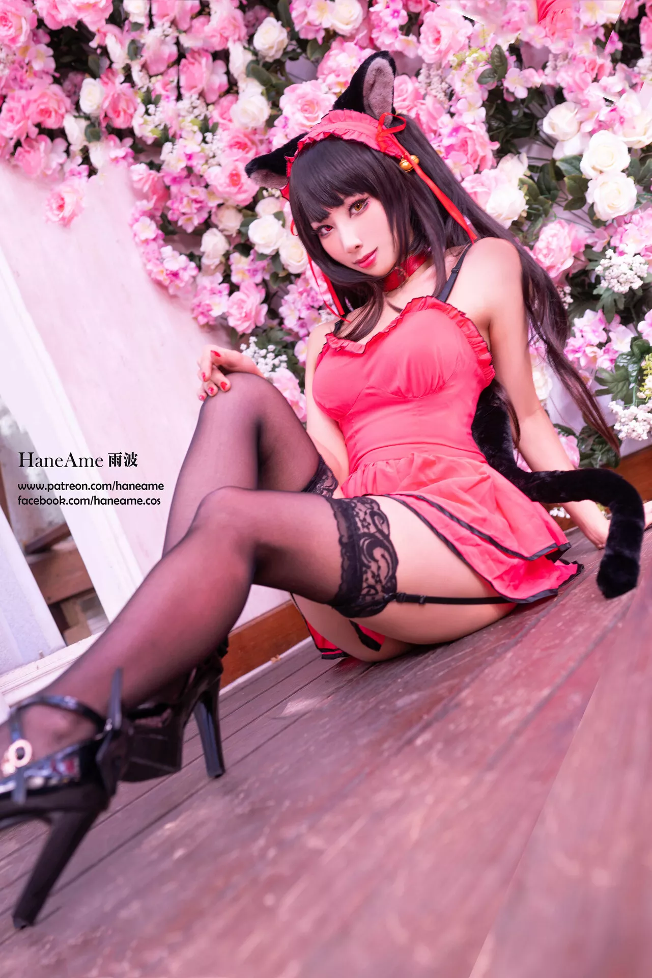 全集修正 Cosplay �r崎 Kurumi 福报 狂三 【HaneAme 丽人 Tokisaki 雨波】