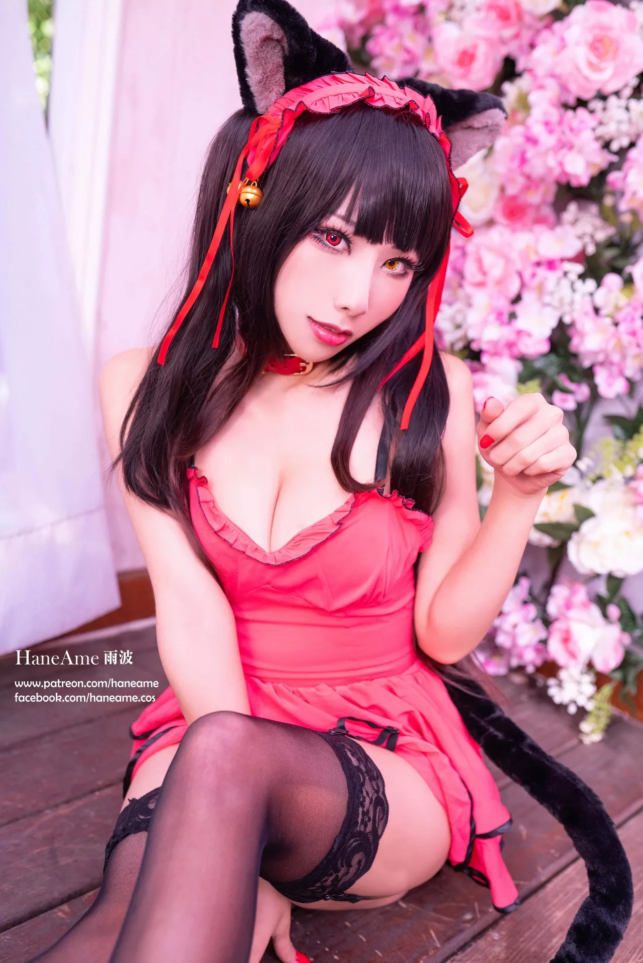 全集修正 Cosplay �r崎 Kurumi 福报 狂三 【HaneAme 丽人 Tokisaki 雨波】