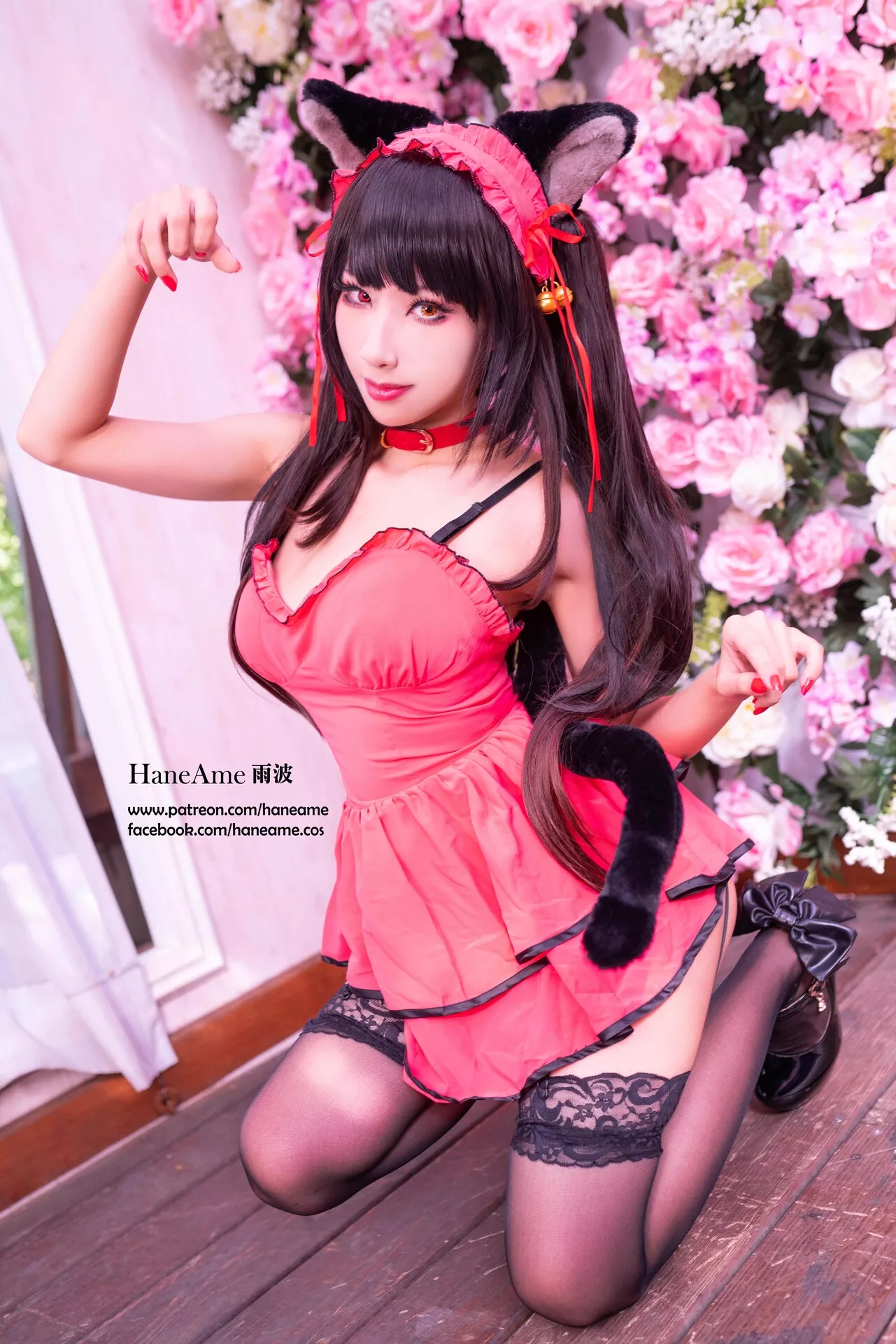全集修正 Cosplay �r崎 Kurumi 福报 狂三 【HaneAme 丽人 Tokisaki 雨波】