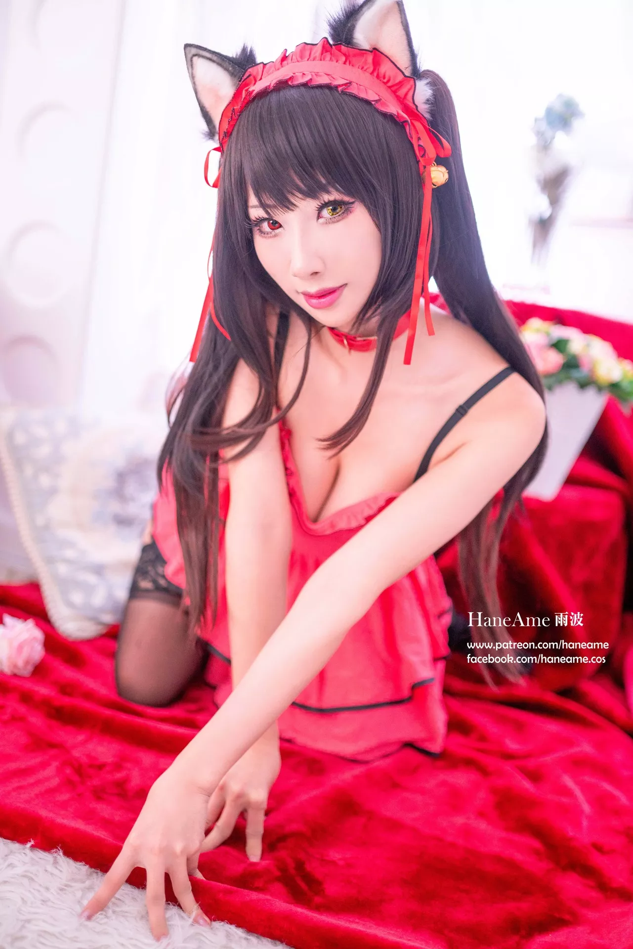 全集修正 Cosplay �r崎 Kurumi 福报 狂三 【HaneAme 丽人 Tokisaki 雨波】