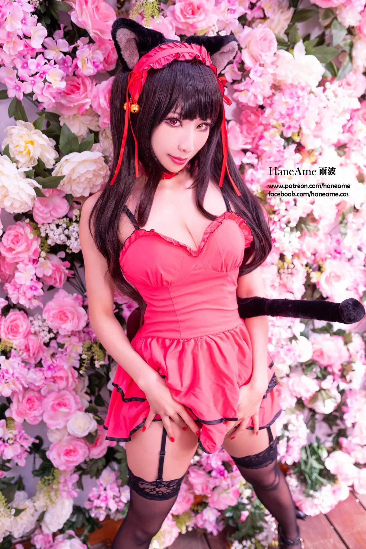 全集修正 Cosplay �r崎 Kurumi 福报 狂三 【HaneAme 丽人 Tokisaki 雨波】