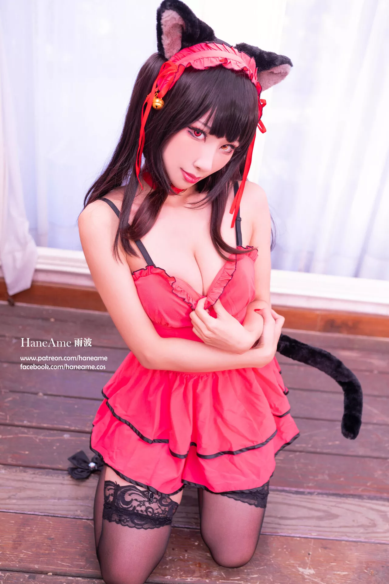 全集修正 Cosplay �r崎 Kurumi 福报 狂三 【HaneAme 丽人 Tokisaki 雨波】