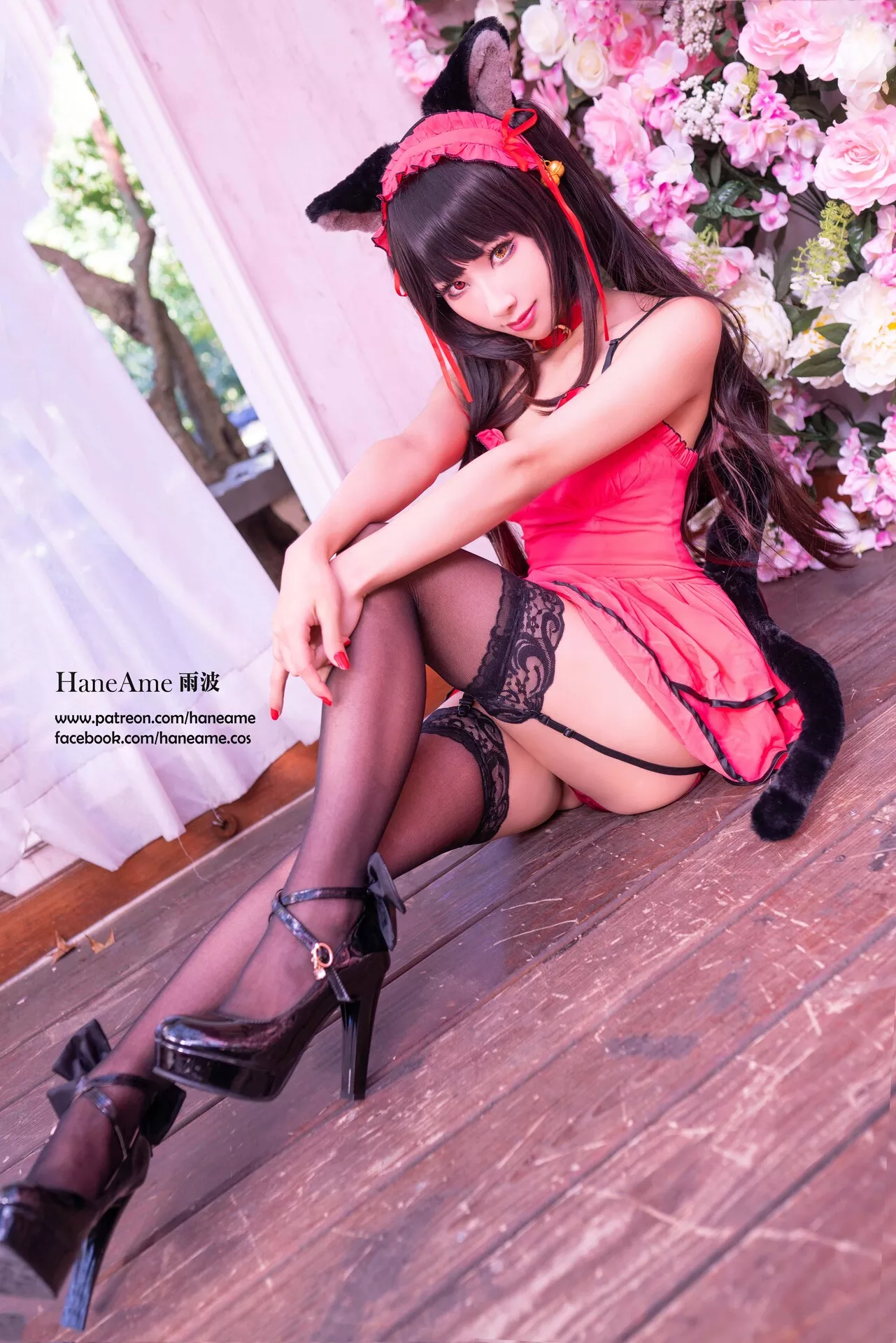 全集修正 Cosplay �r崎 Kurumi 福报 狂三 【HaneAme 丽人 Tokisaki 雨波】